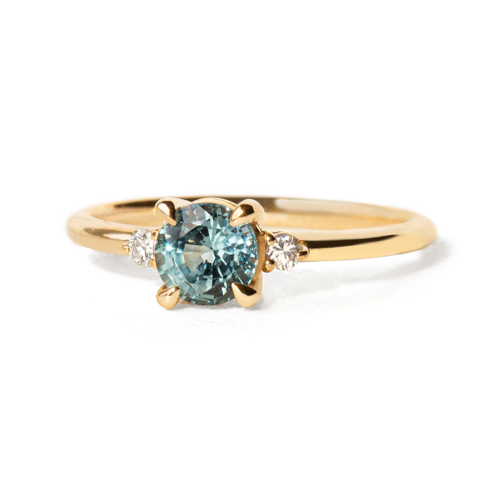 Kira 1ct Montana Sapphire Diamond Ring
