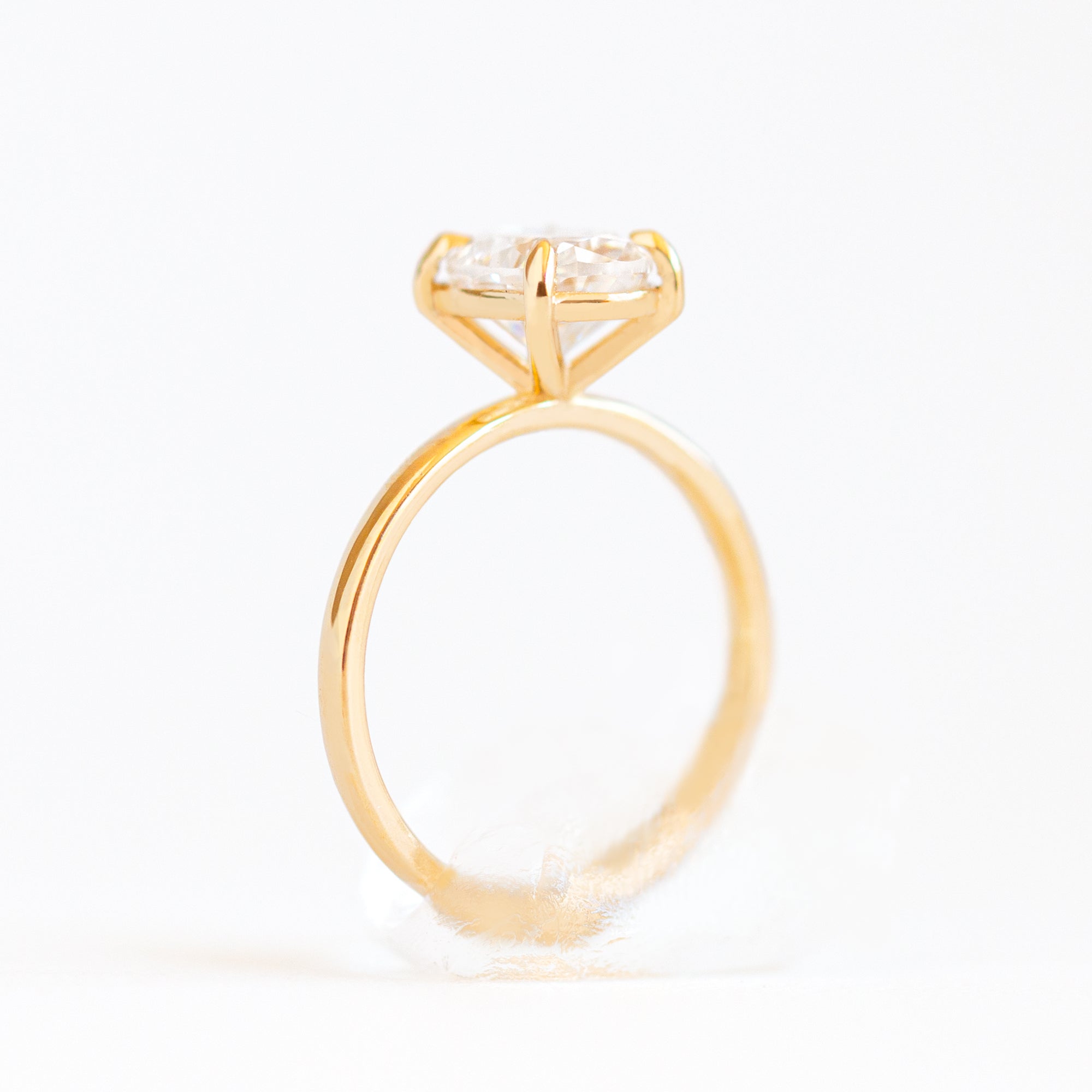 Magnolia Four Prong Solitaire Ring | Diamond