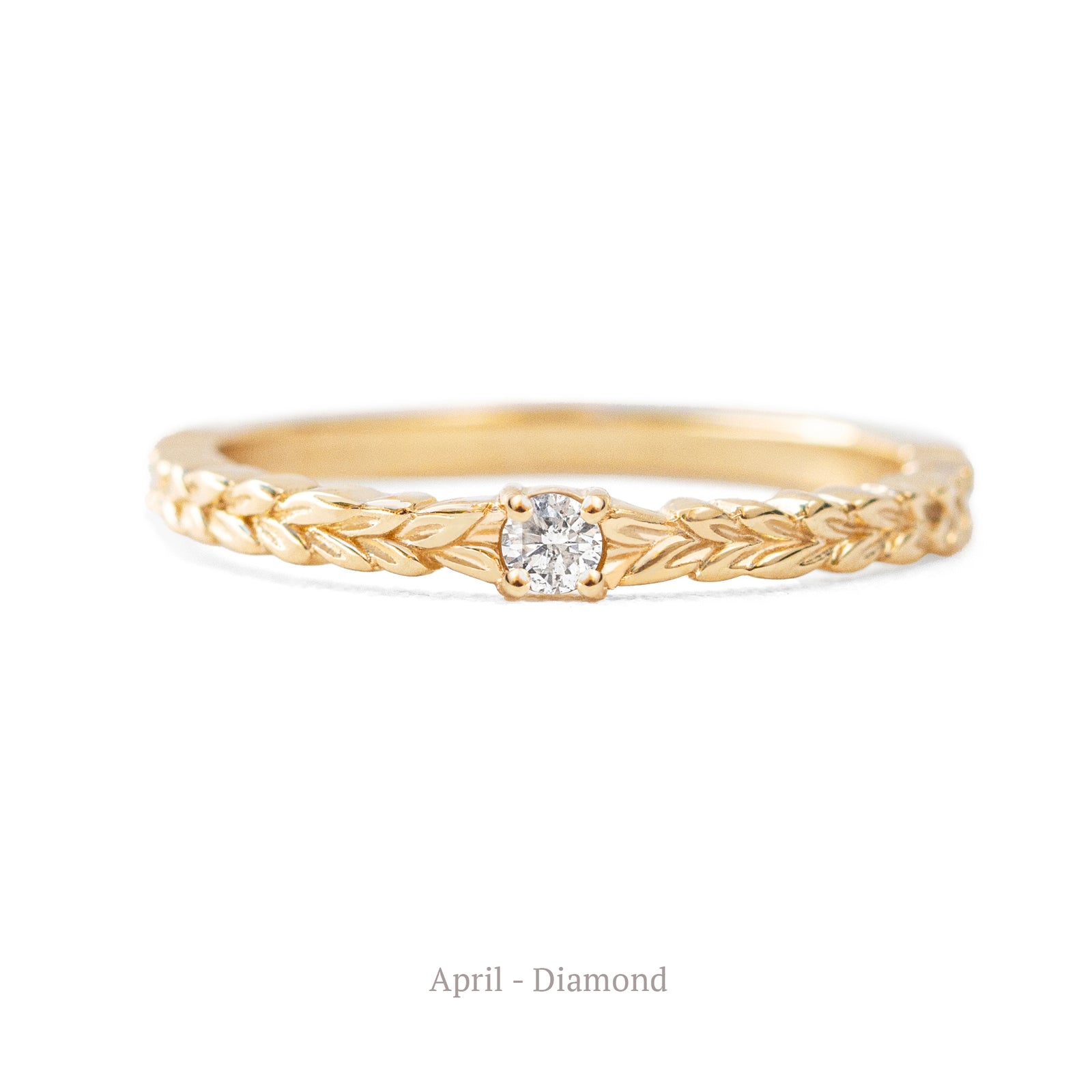 Jamie Park Jewelry - Meadow Birthstone Ring Celebrate your or special one's birthday with the Meadow Birthstone Ring in 14K gold. This versatile ring features the intricate Meadow pattern, adding effortless elegance to your everyday outfits. With its sophisticated design, it's the perfect choice for any occasion - from casual to formal. 