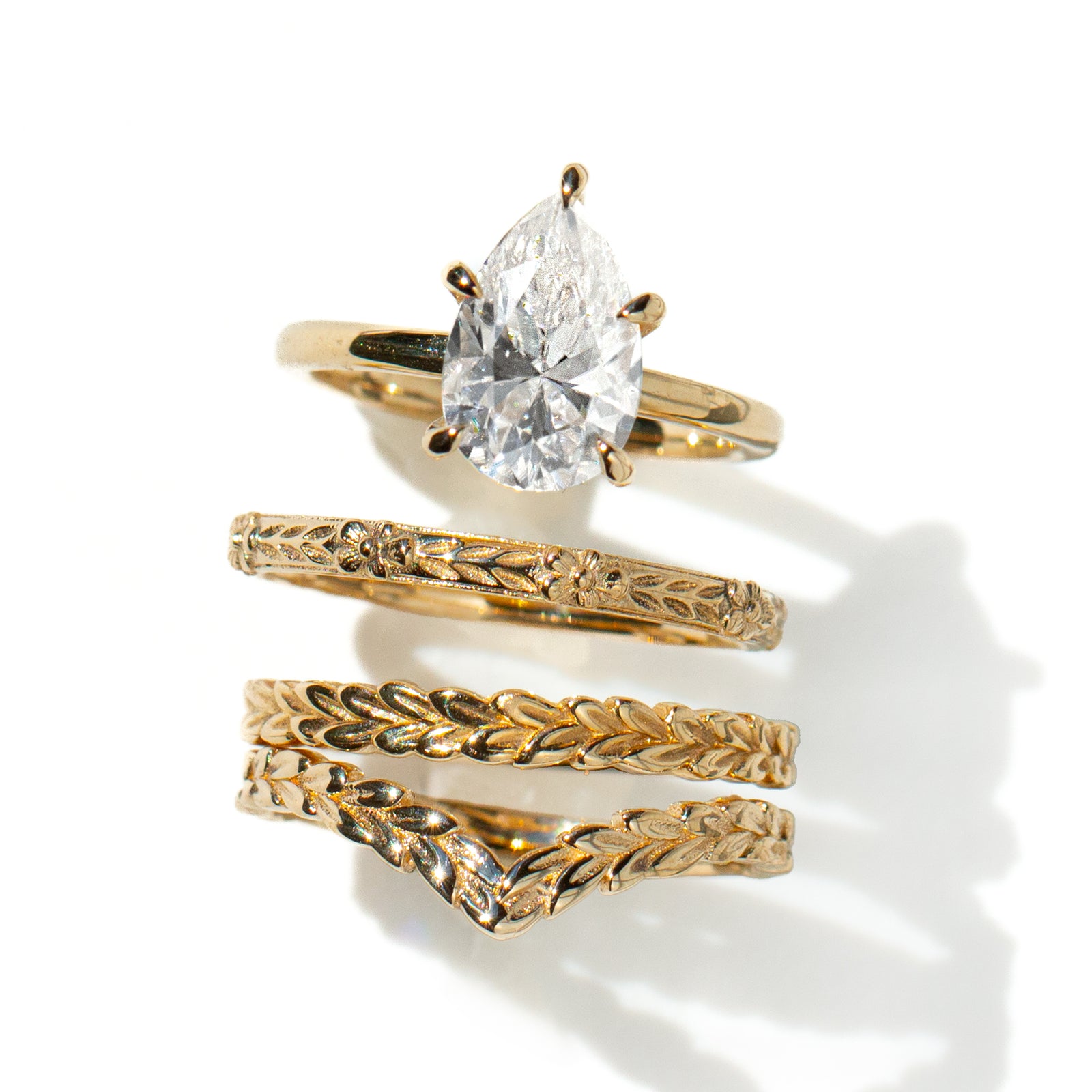 Jamie Park Jewelry - Flower Market Band Add effortless elegance to your everyday style with the Flower Market Band. The intricate vintage inspired pattern exudes sophistication, making it a perfect choice for both casual and formal occasions. Elevate your look with this beautiful and versatile piece, perfect as a standalone band or as a complement to your engagement ring or wedding band. Edit alt text