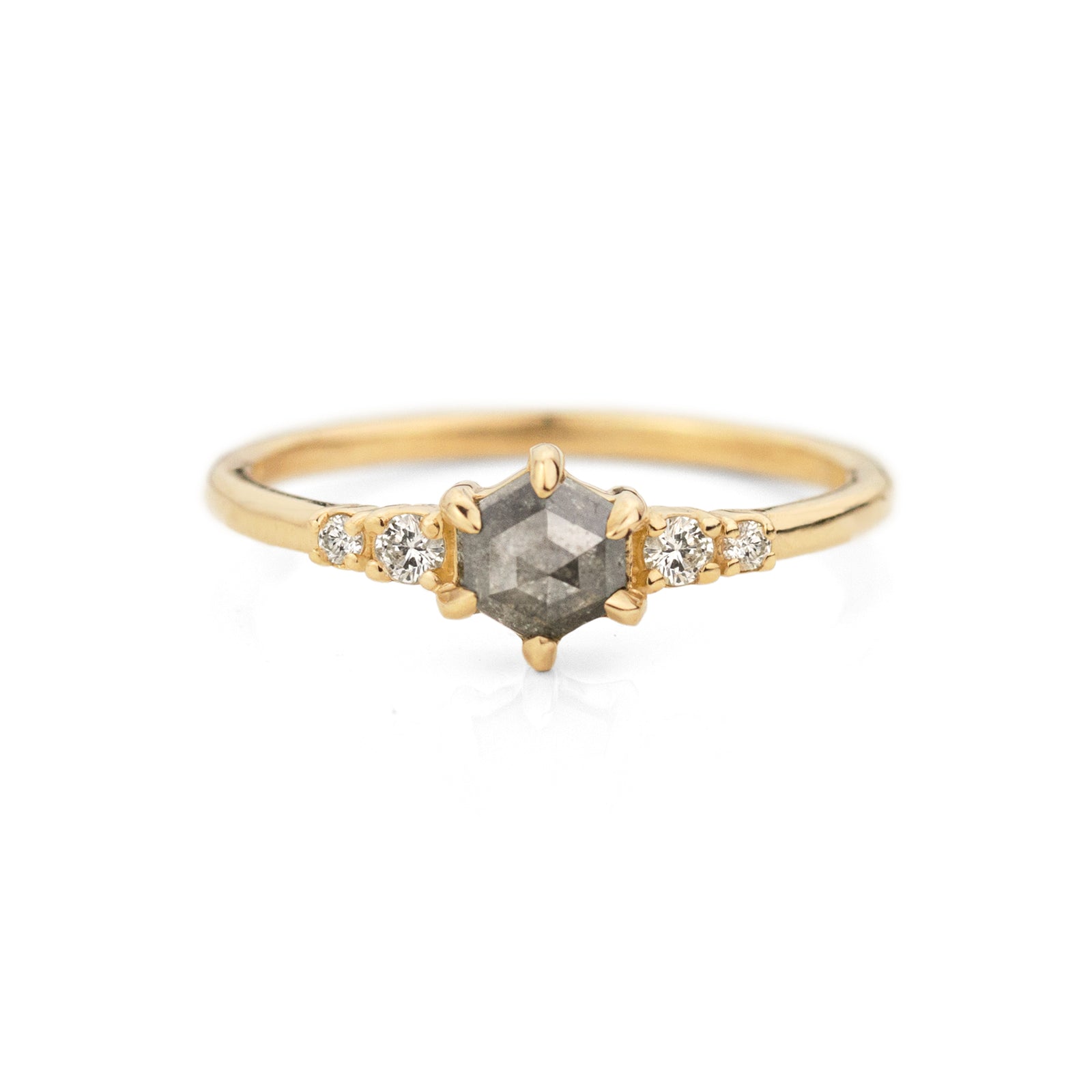 Pippa Hexagon Diamond Ring | Jamie Park Jewelry