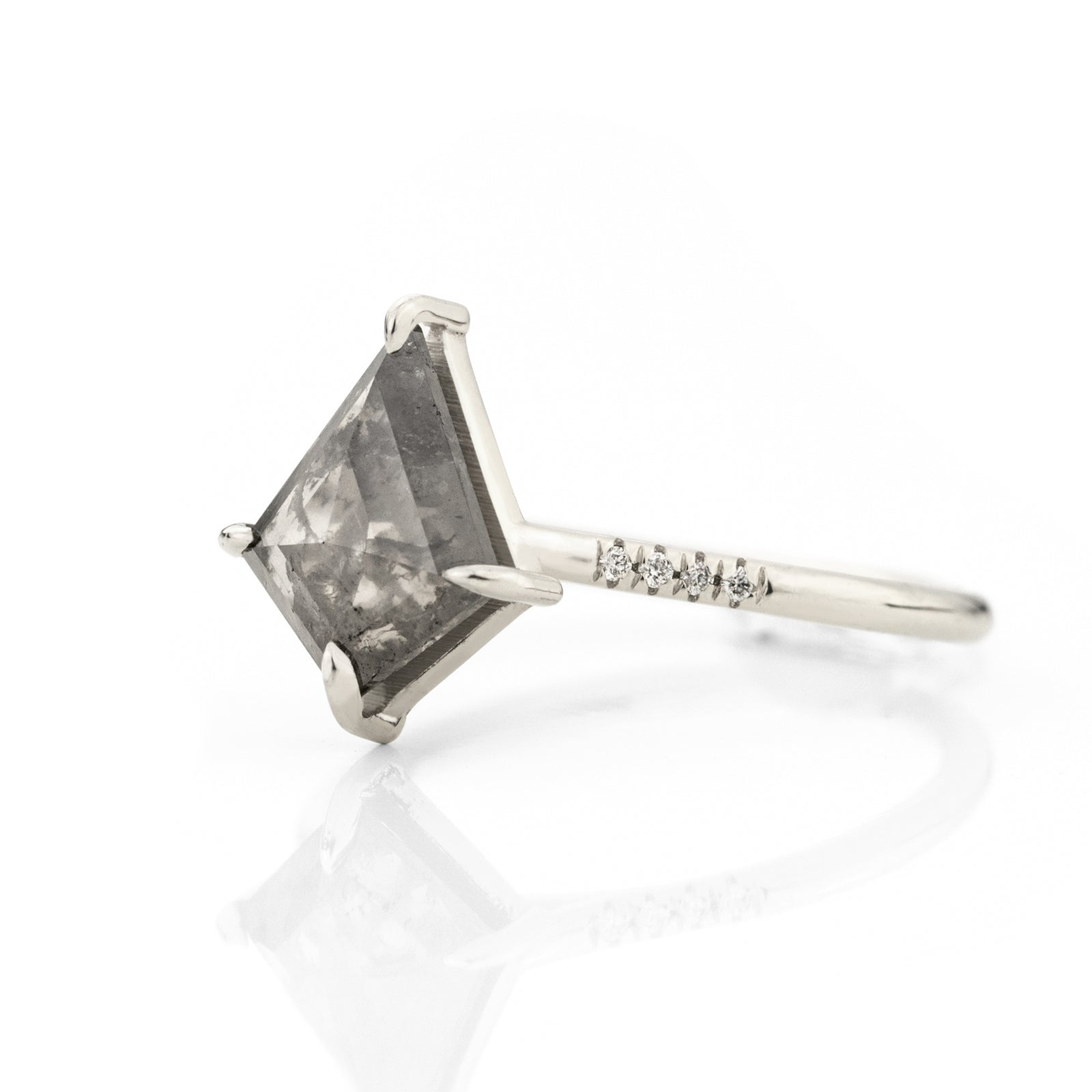 2 1/4CT Kite Cut Ava Ring