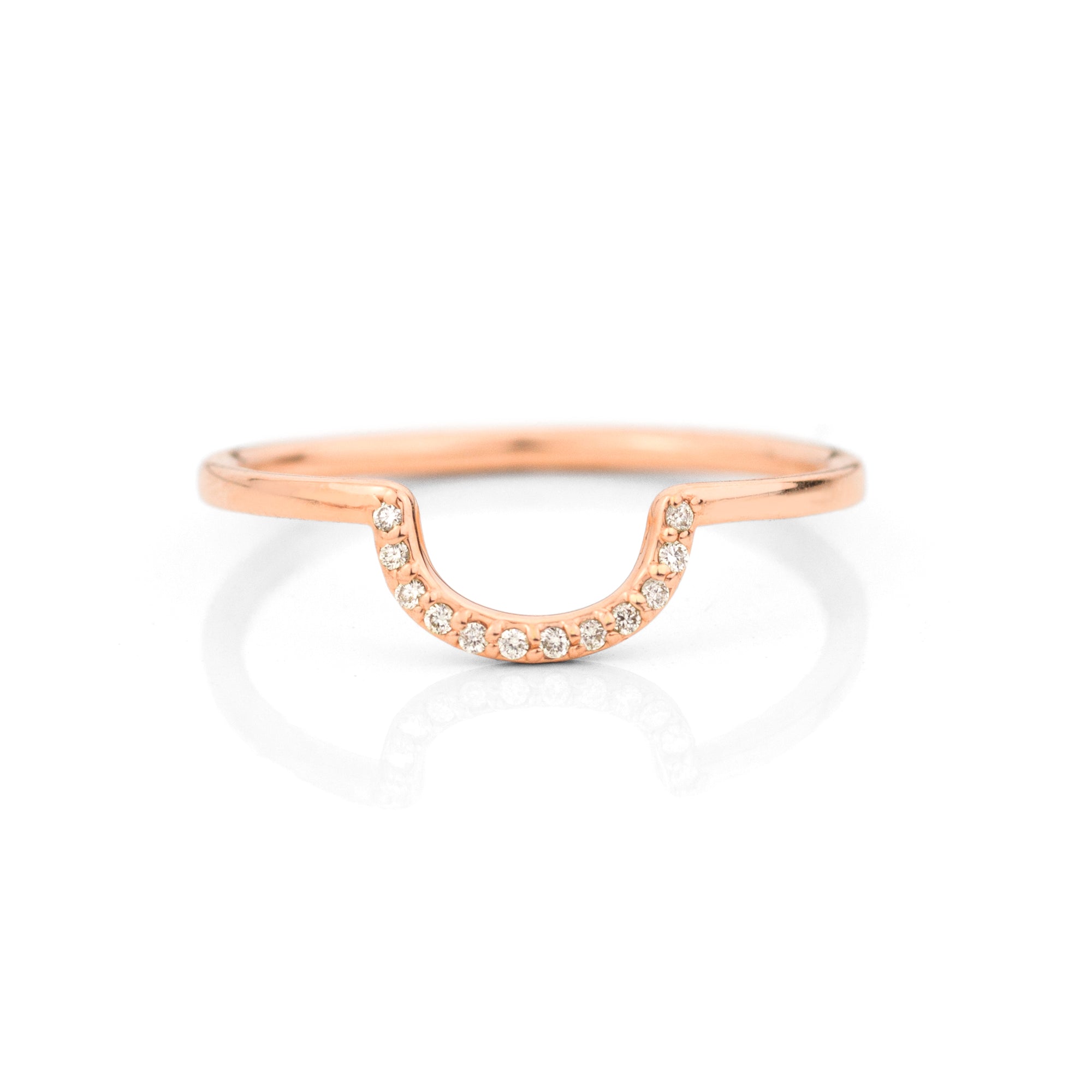 Diamond Deep Curve Ring | Jamie Park Jewelry 