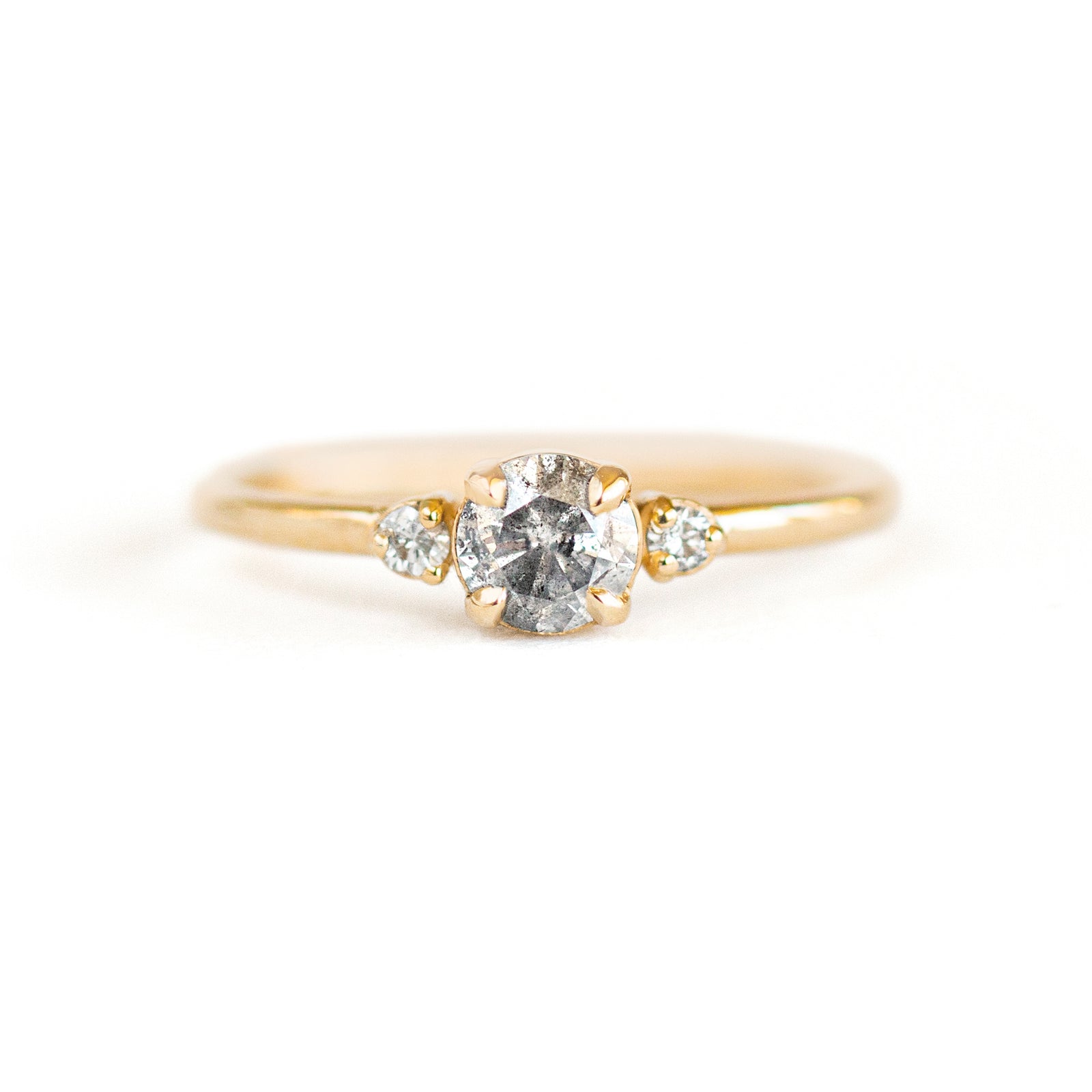 Grace 1/2 ct. Round Salt and Pepper Diamond Ring