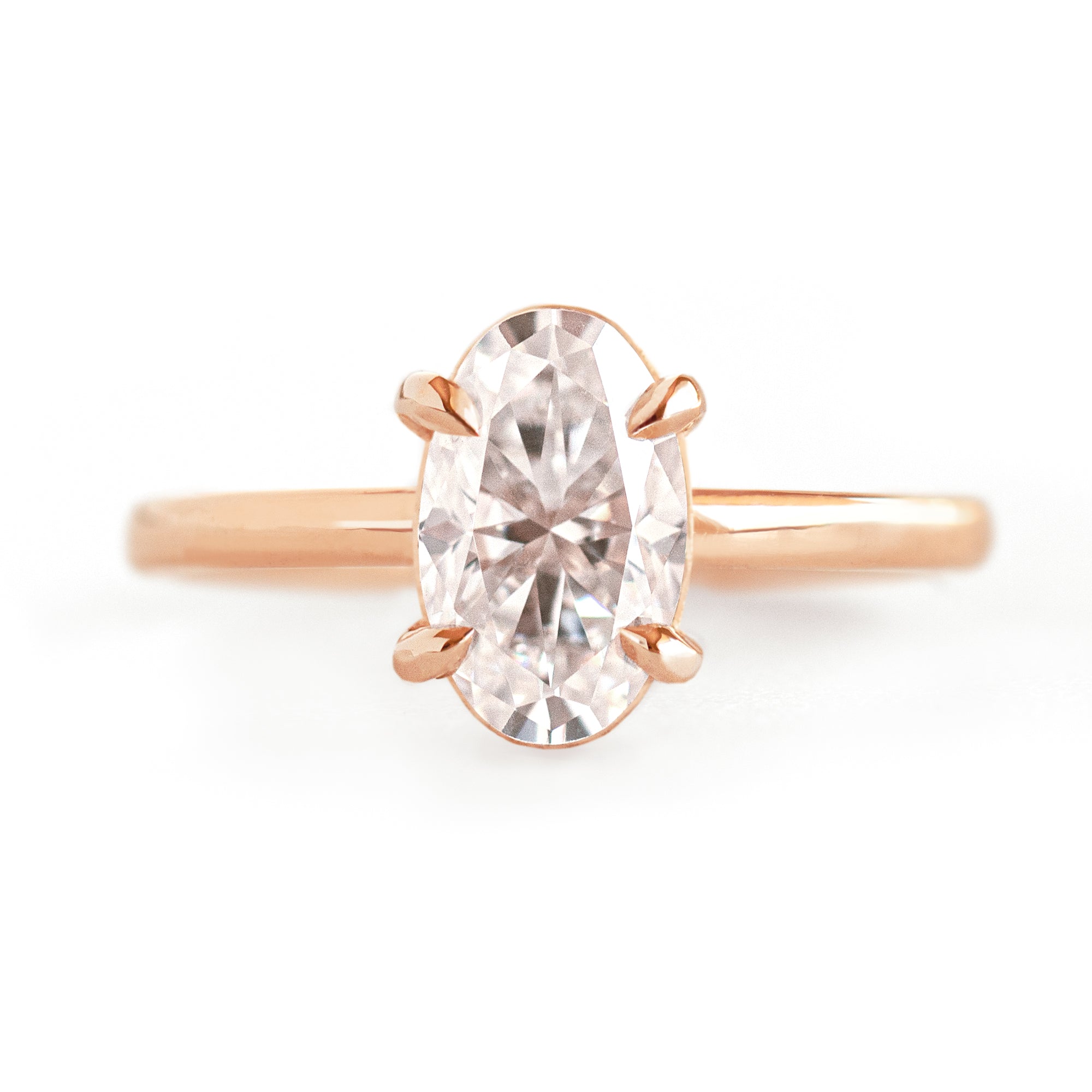 Jamie Park Jewelry -Magnolia 2 ct. Elongated Oval Moissanite Ring