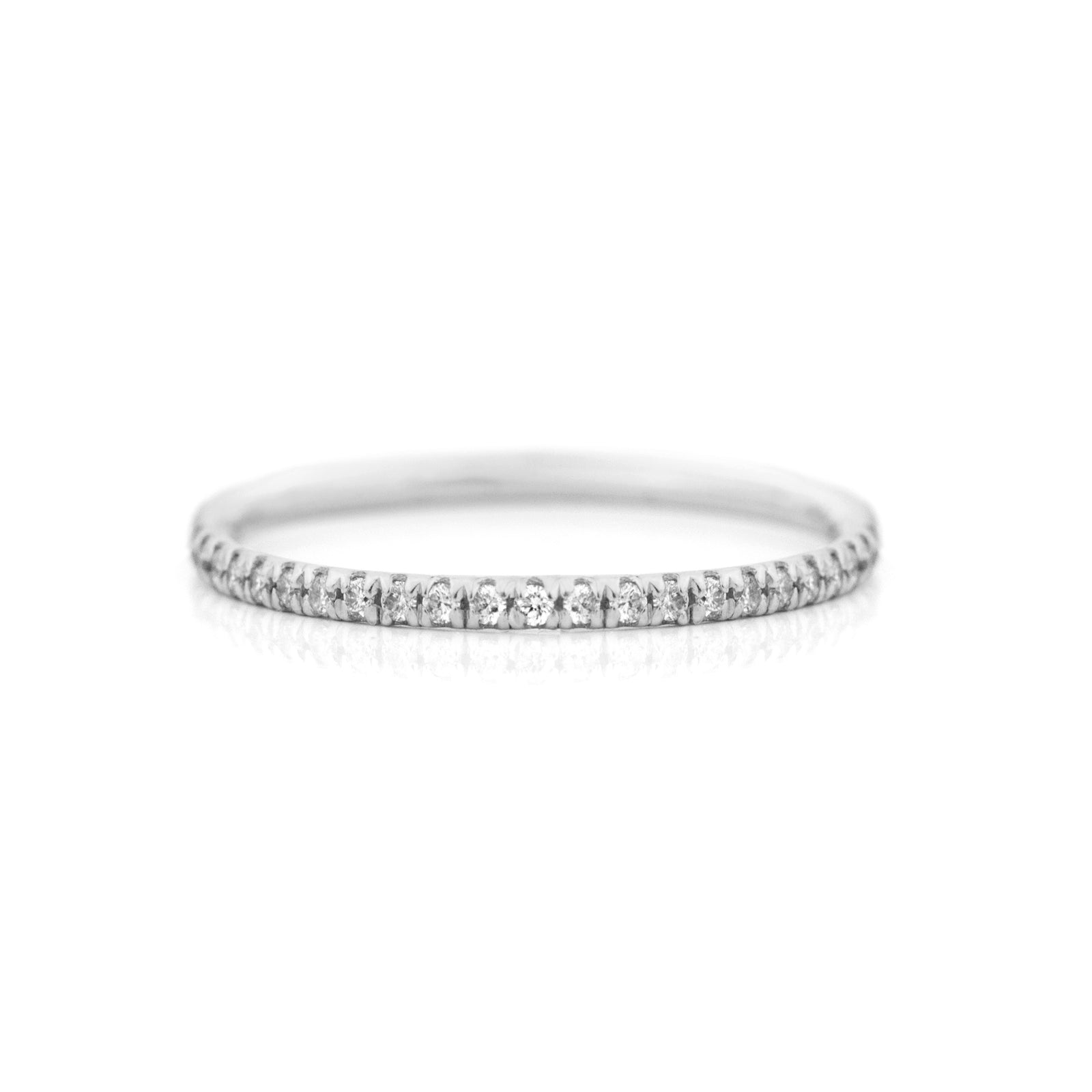 Solaris Pavé Half-Eternity Ring