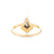 Half Halo Kite Cut Diamond Ring by Jamie Park Jewelry