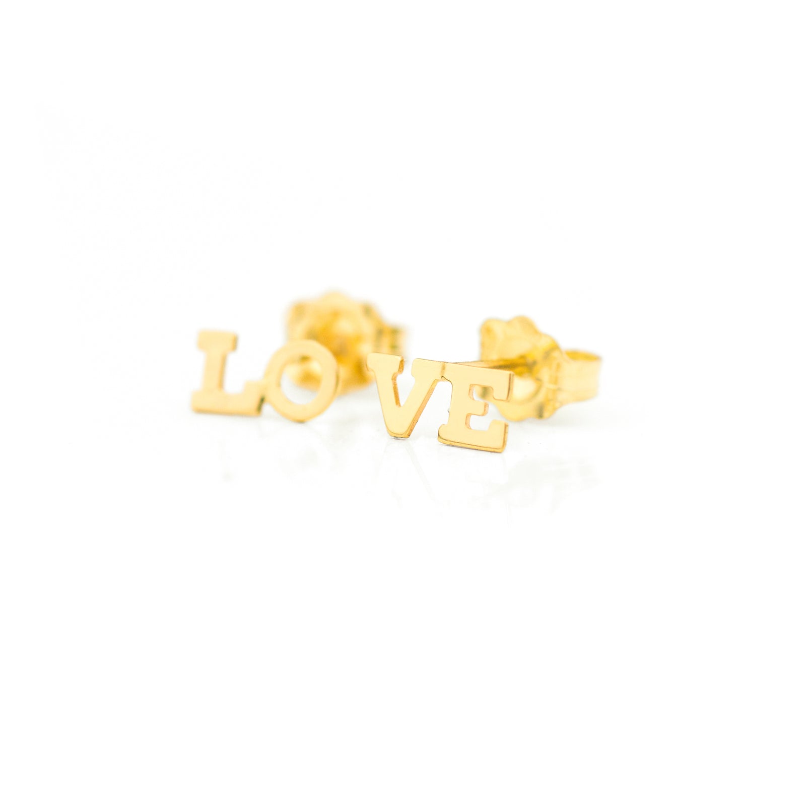 Love Stud Earrings
