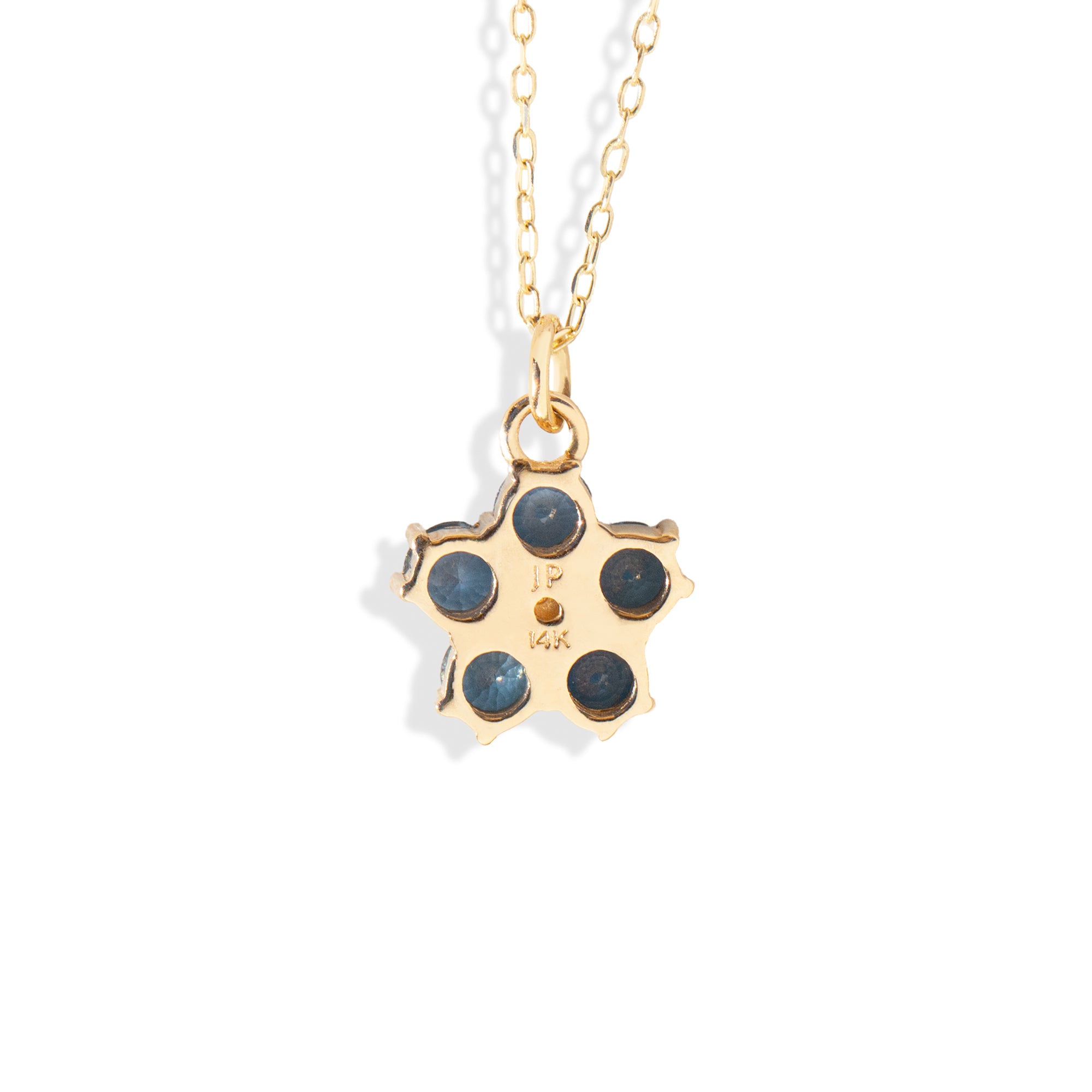 Jamie Park Jewelry - Blue Sapphire Blossom Necklace