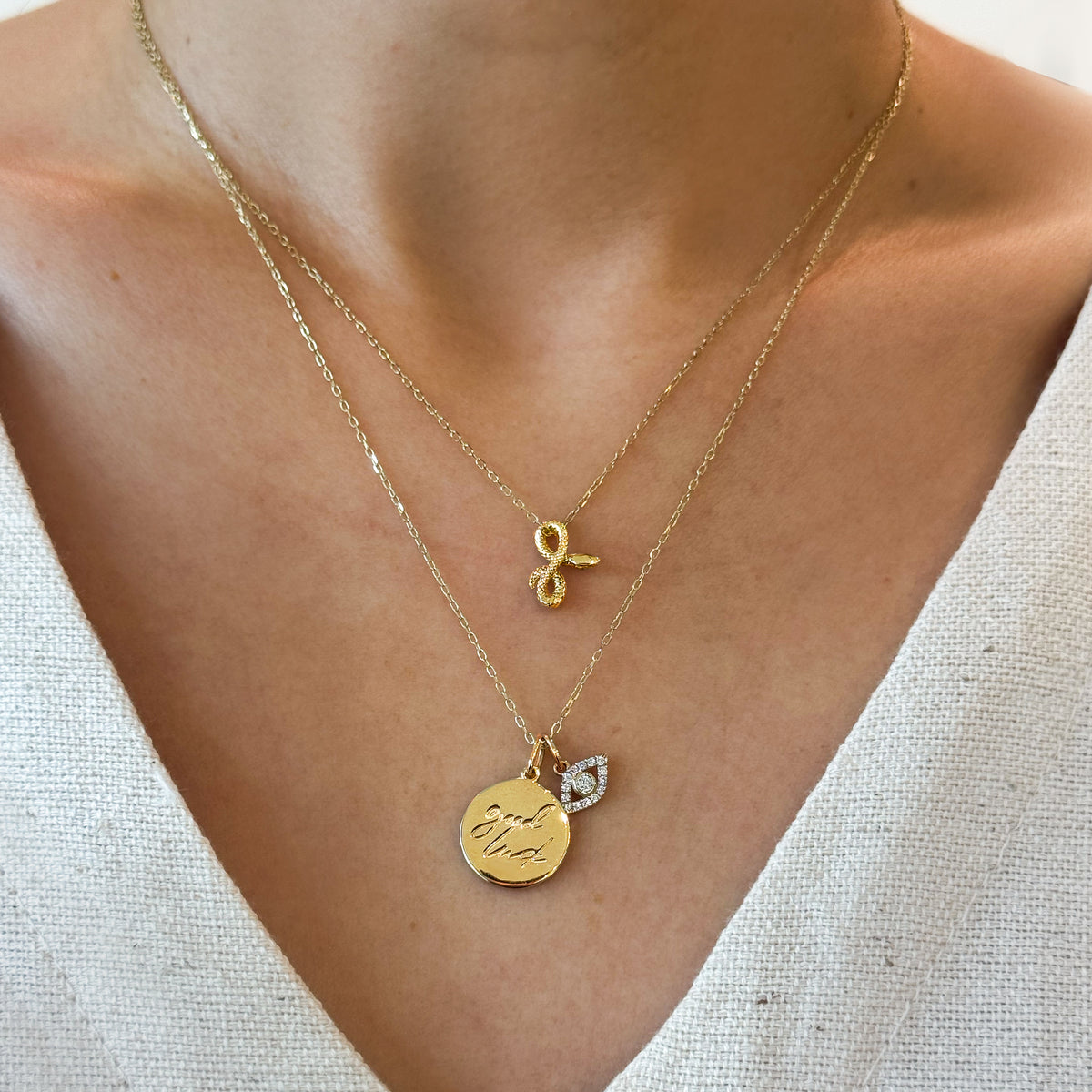 Snake Charm Necklace