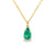 Jamie Park Jewelry - Pear Cut Emerald Necklace Our new Pear Cut Emerald Necklace is the perfect gift for birthdays, Mother's Day, and anniversaries. The stunning green hue of the pear-cut emerald radiates elegance and sophistication. This simple yet stylish necklace is great for the office, night outs, or any occasion.
