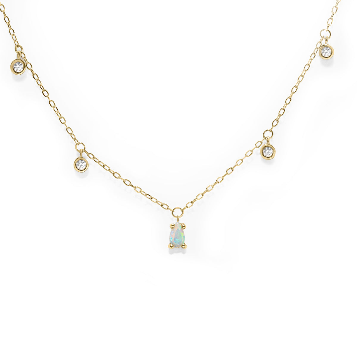 Opal Waterfall Necklace