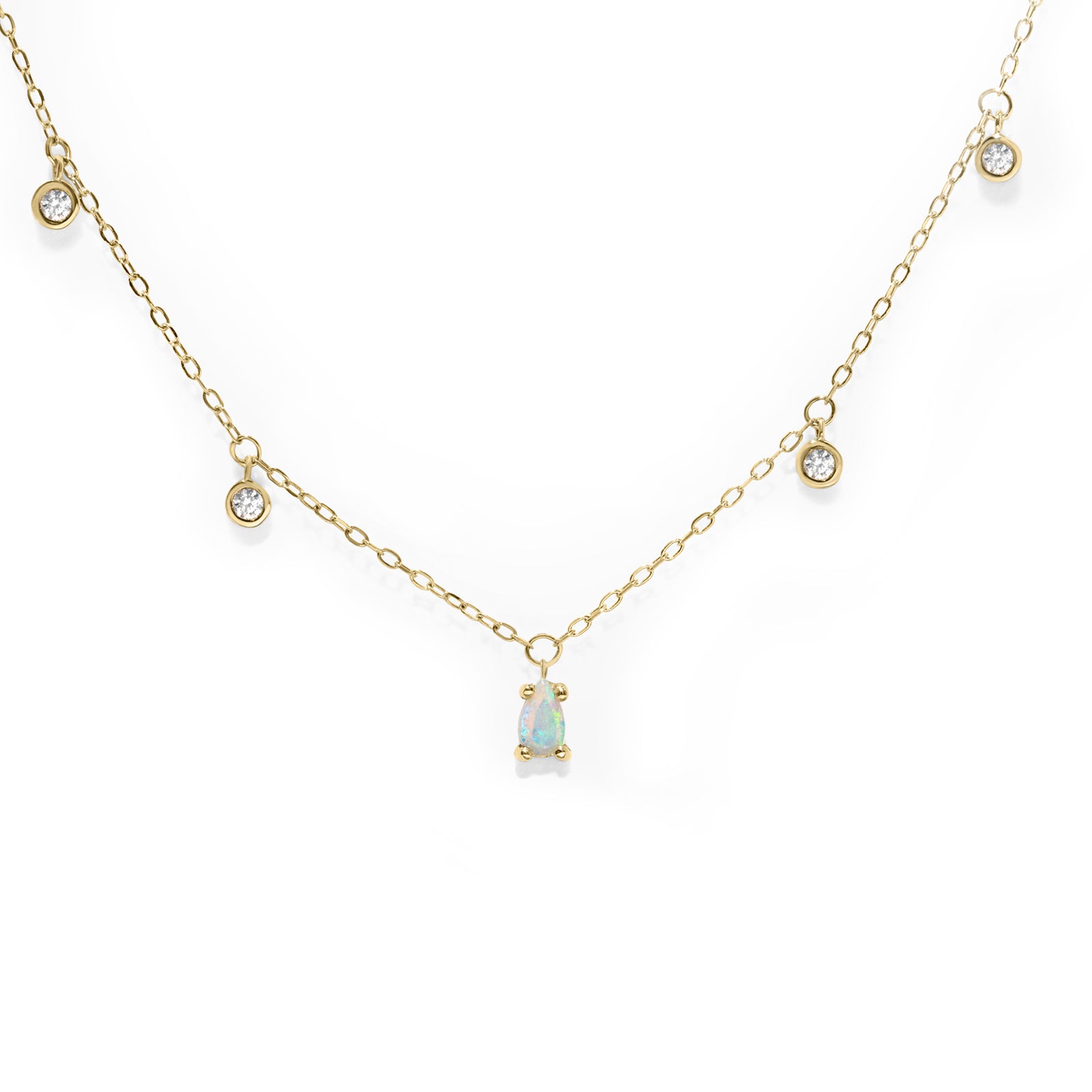 Opal Waterfall Necklace