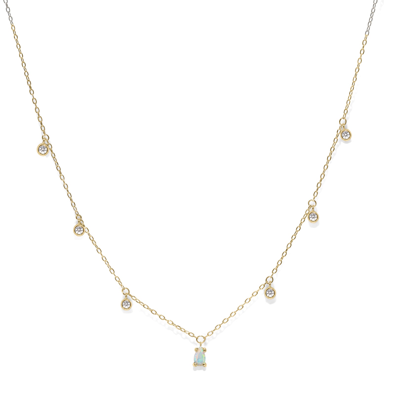 Opal Waterfall Necklace