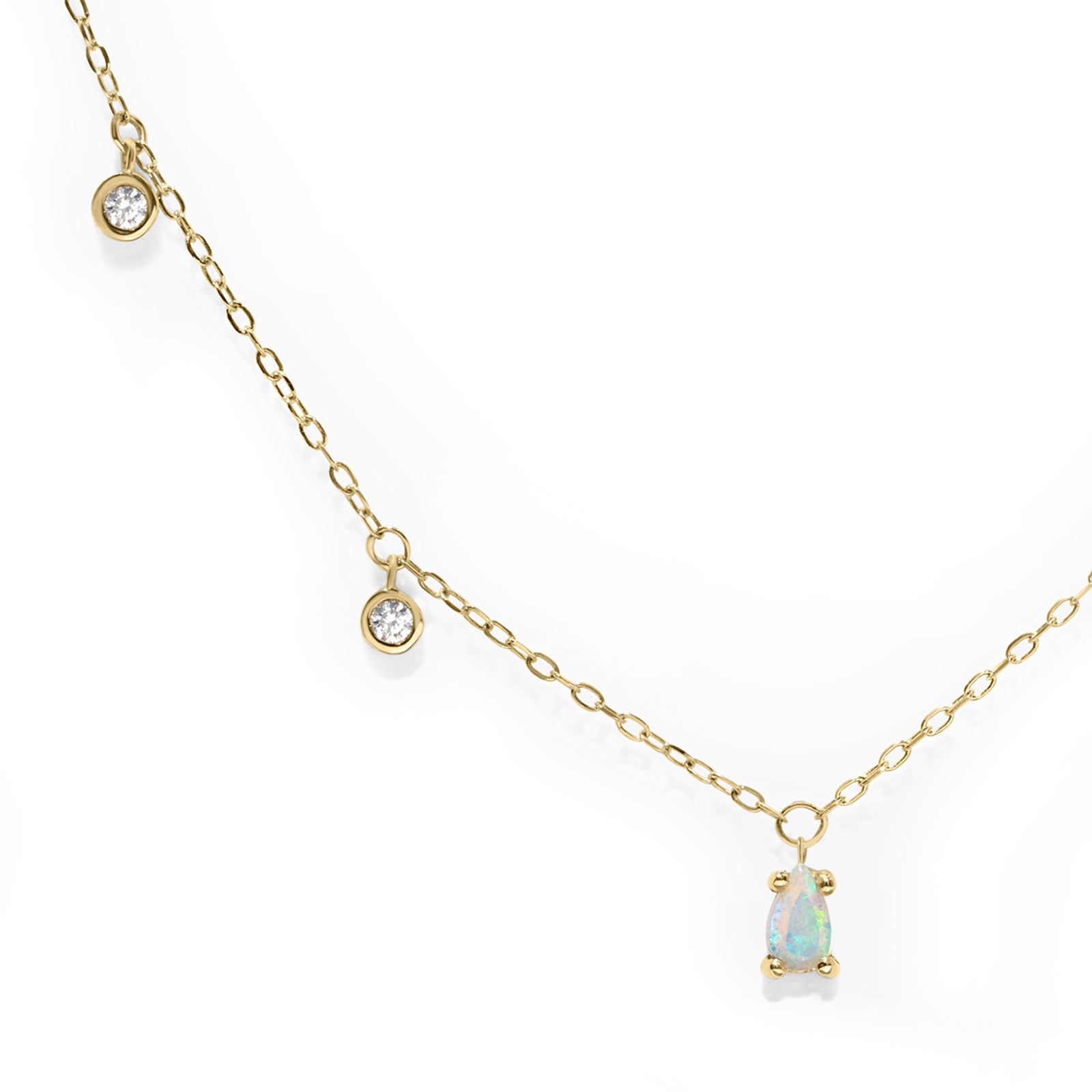 Opal Waterfall Necklace