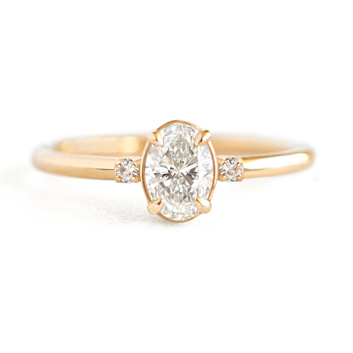 Grace 1ct Oval Three Stone Ring