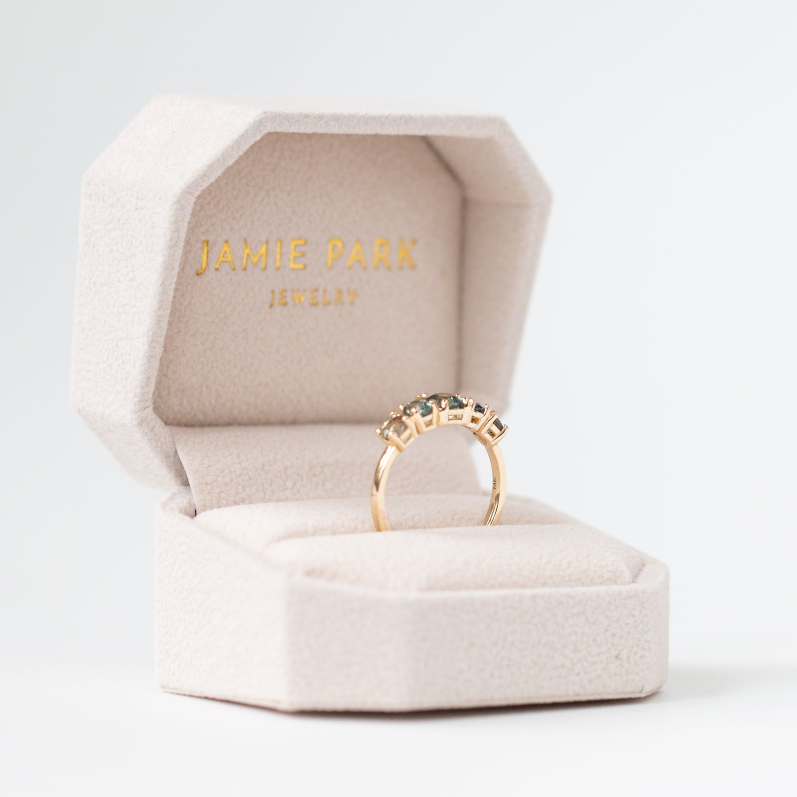 Jamie Park Jewelry - 1.7 tcw. Blue Green Ombré Sapphire Ring