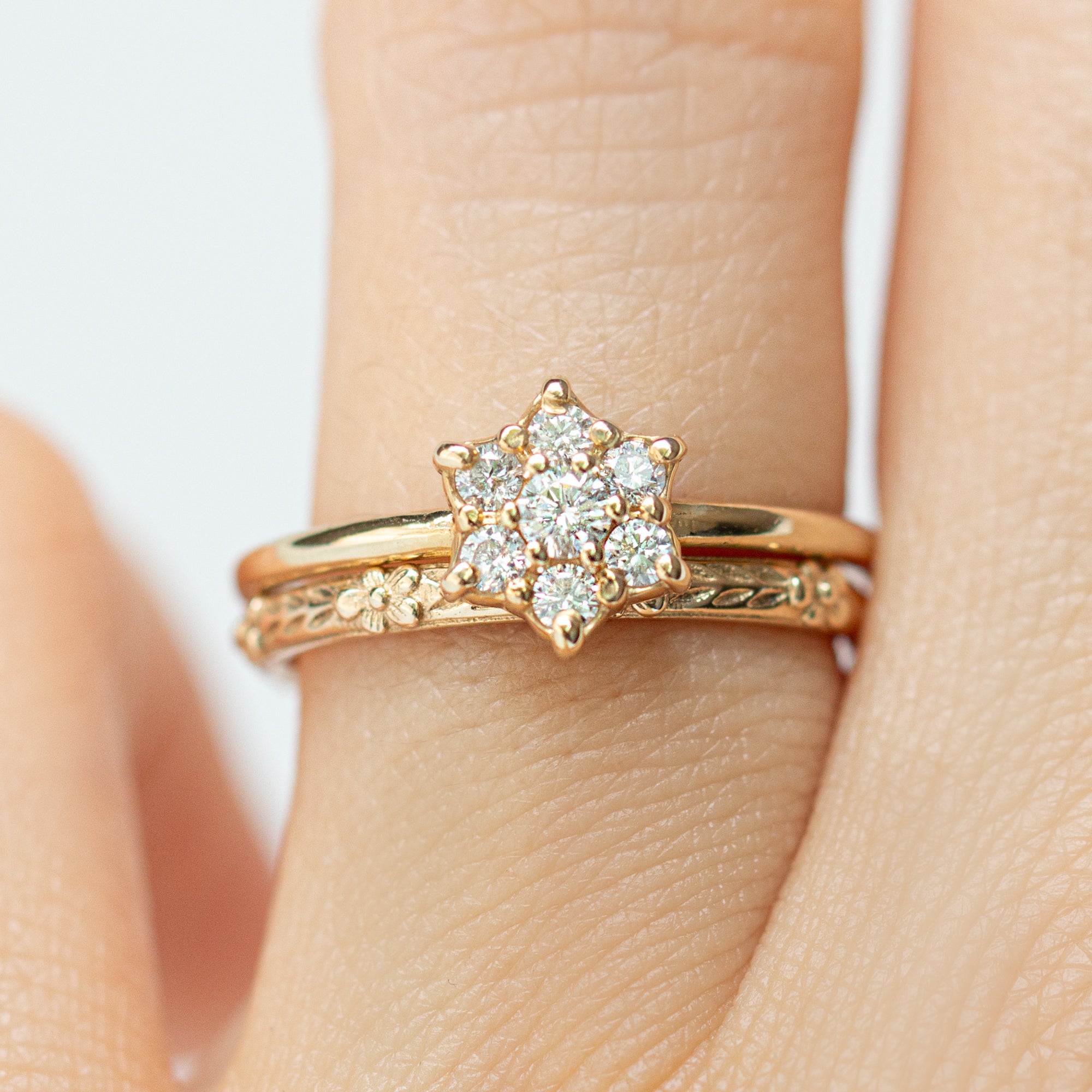 Diamond Daisy Ring