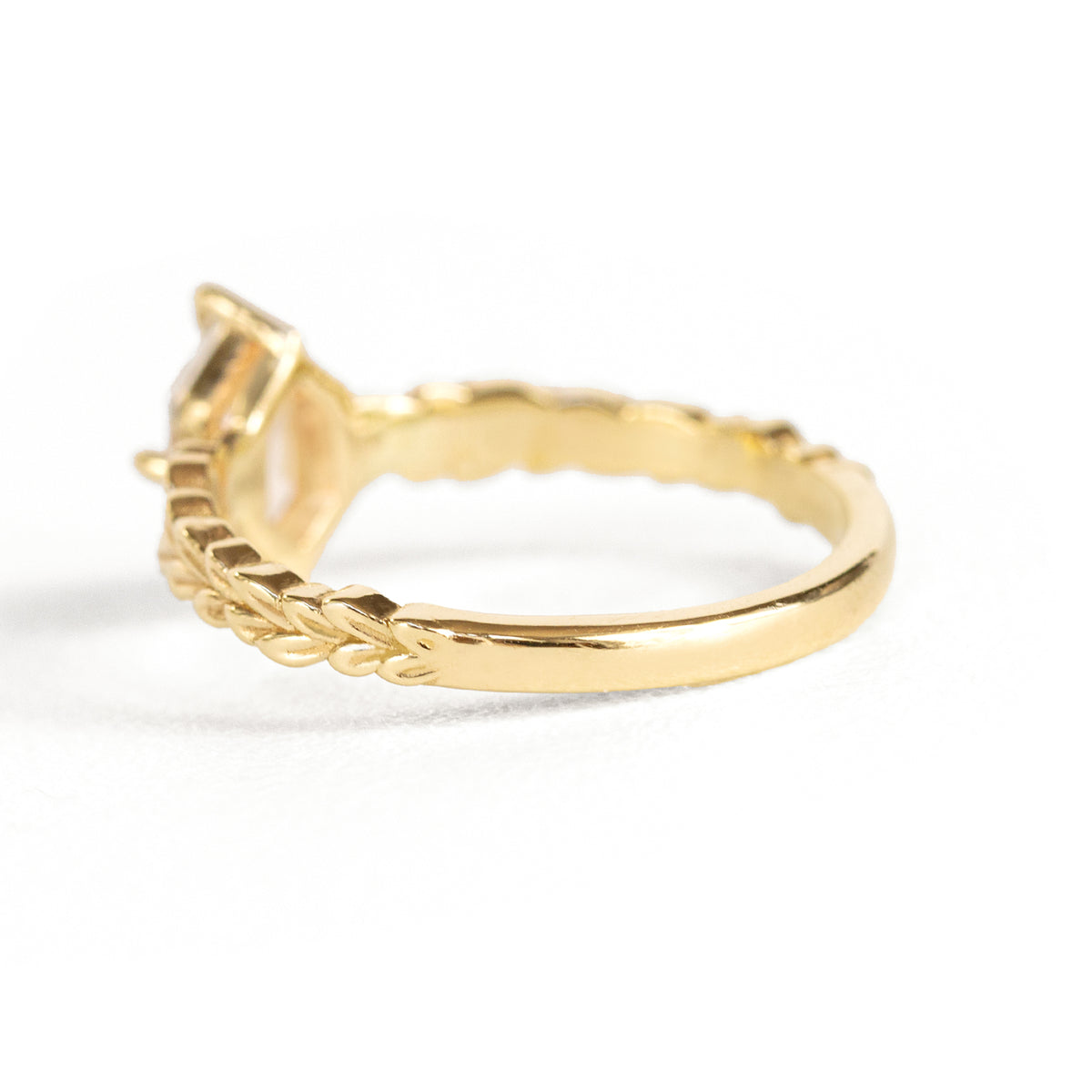 Jamie Park Jewelry | Meadow Dutch Marquise Diamond RingJamie Park Jewelry | Meadow Dutch Marquise Diamond Ring, Hexagon diamond, olive leaf band