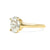 Step Cut Oval Vessel Solitaire Ring