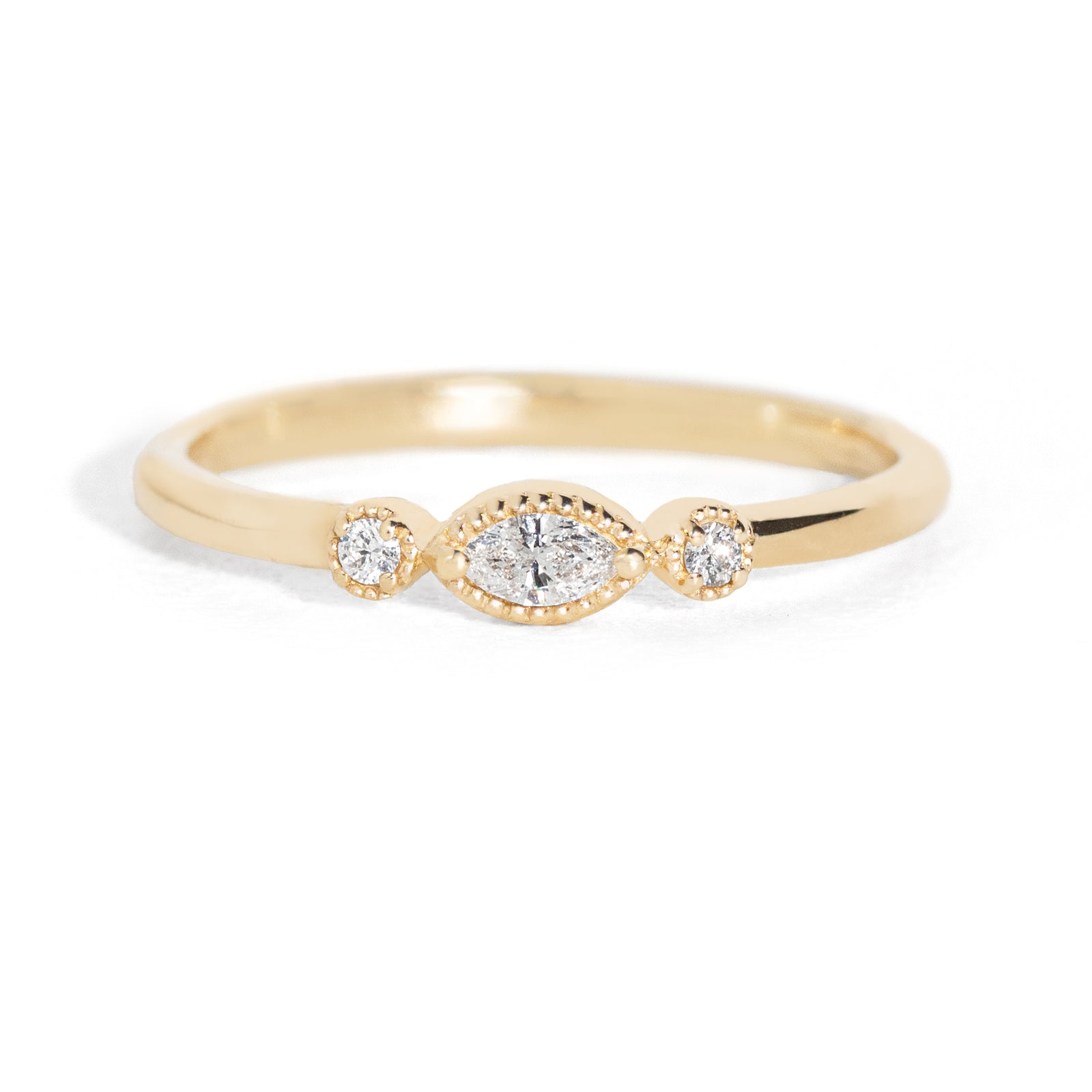 Nokes Diamond Three Stone Ring