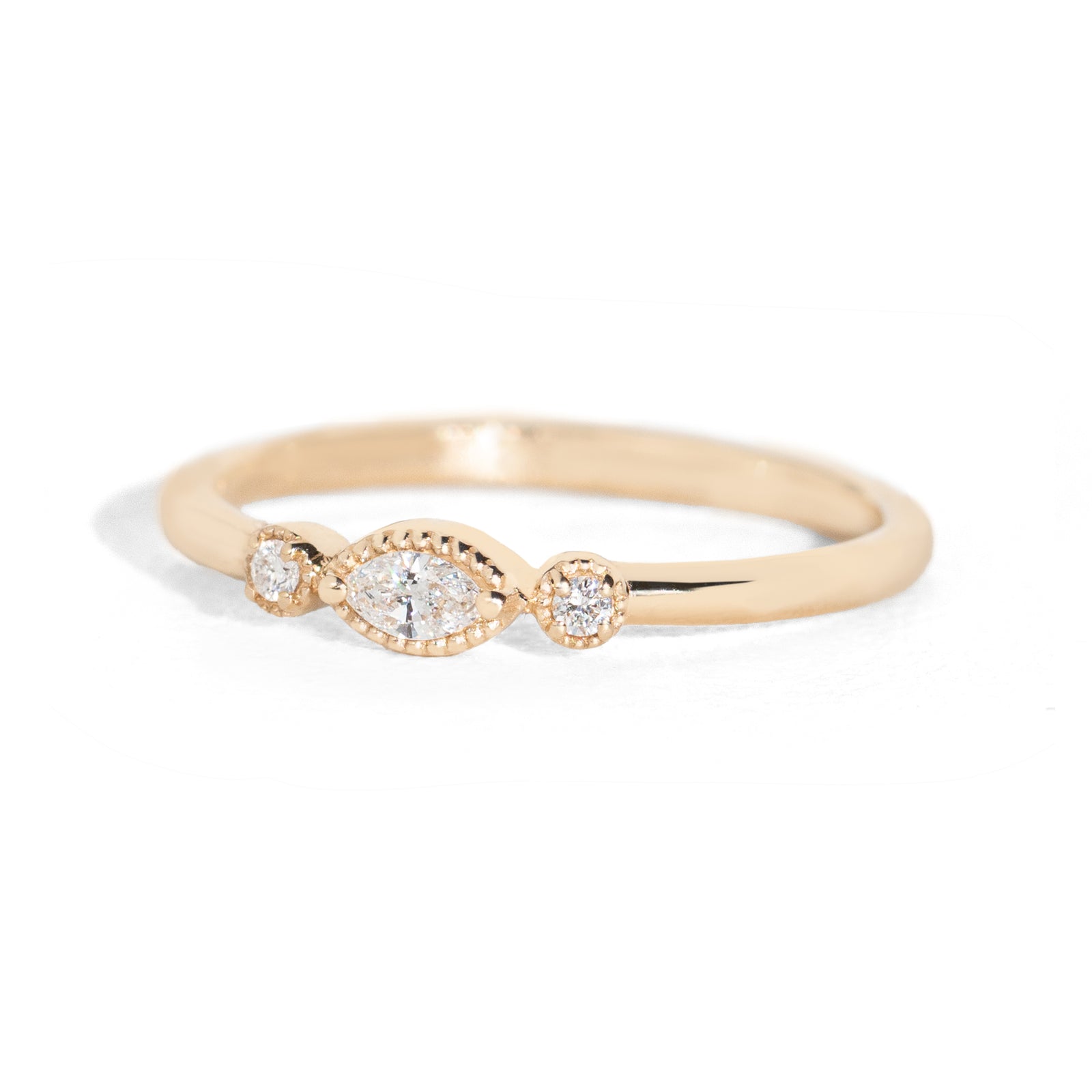 Nokes Diamond Three Stone Ring