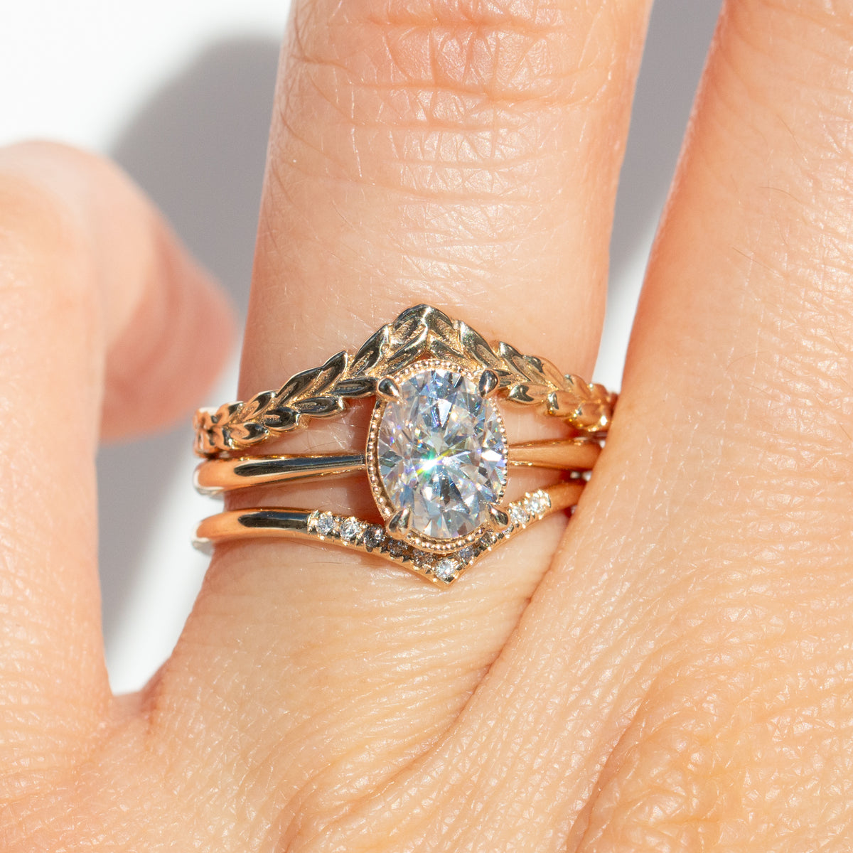 Diamond Chevron Ring