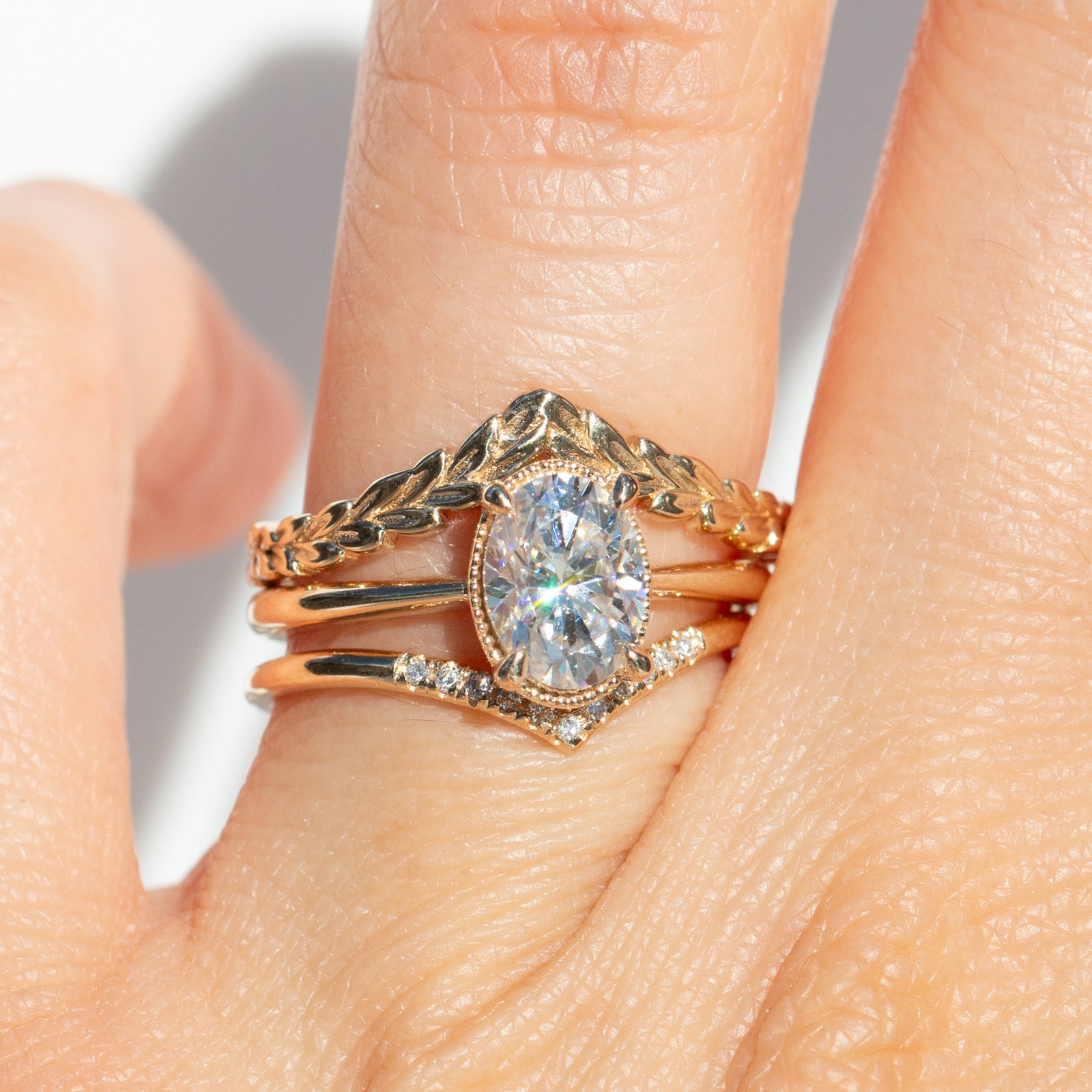 Diamond Chevron Ring