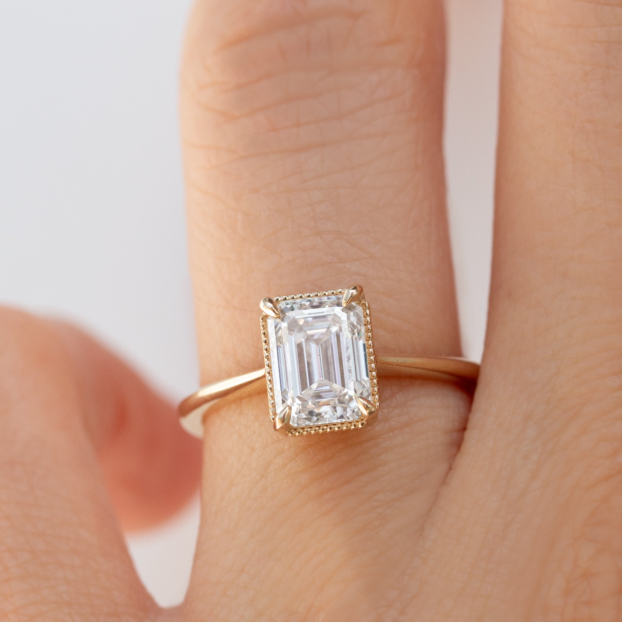 Jamie Park Jewelry | Hera 1.5CT Emerald Cut Solitaire Ring 1.5CT Lab Diamond- IGI Certified F-VS / 14K Gold / 4 Jamie Park Jewelry | Hera 1.5CT Emerald Cut Solitaire Ring 1.5CT Lab Diamond- IGI Certified F-VS / 14K Gold / 4