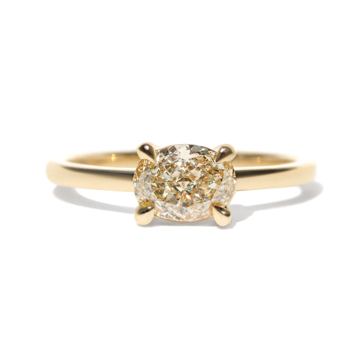 Ella 1ct Champagne Lab Diamond Ring