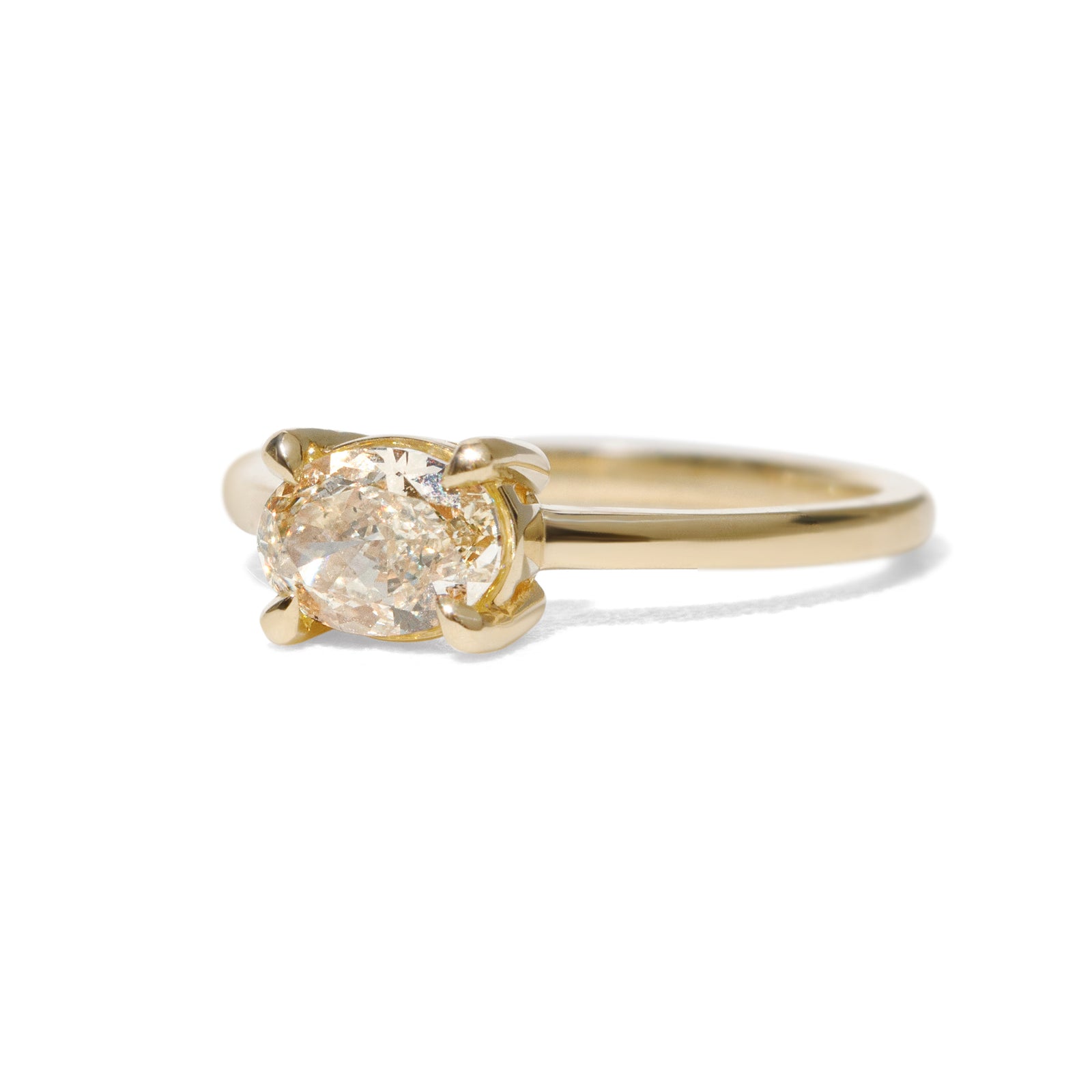 Ella 1ct Champagne Lab Diamond Ring