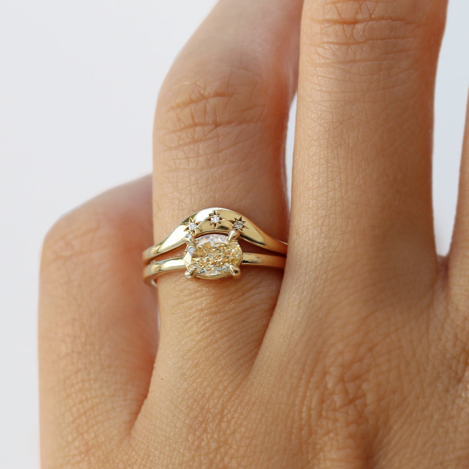 Ella 1ct Champagne Lab Diamond Ring