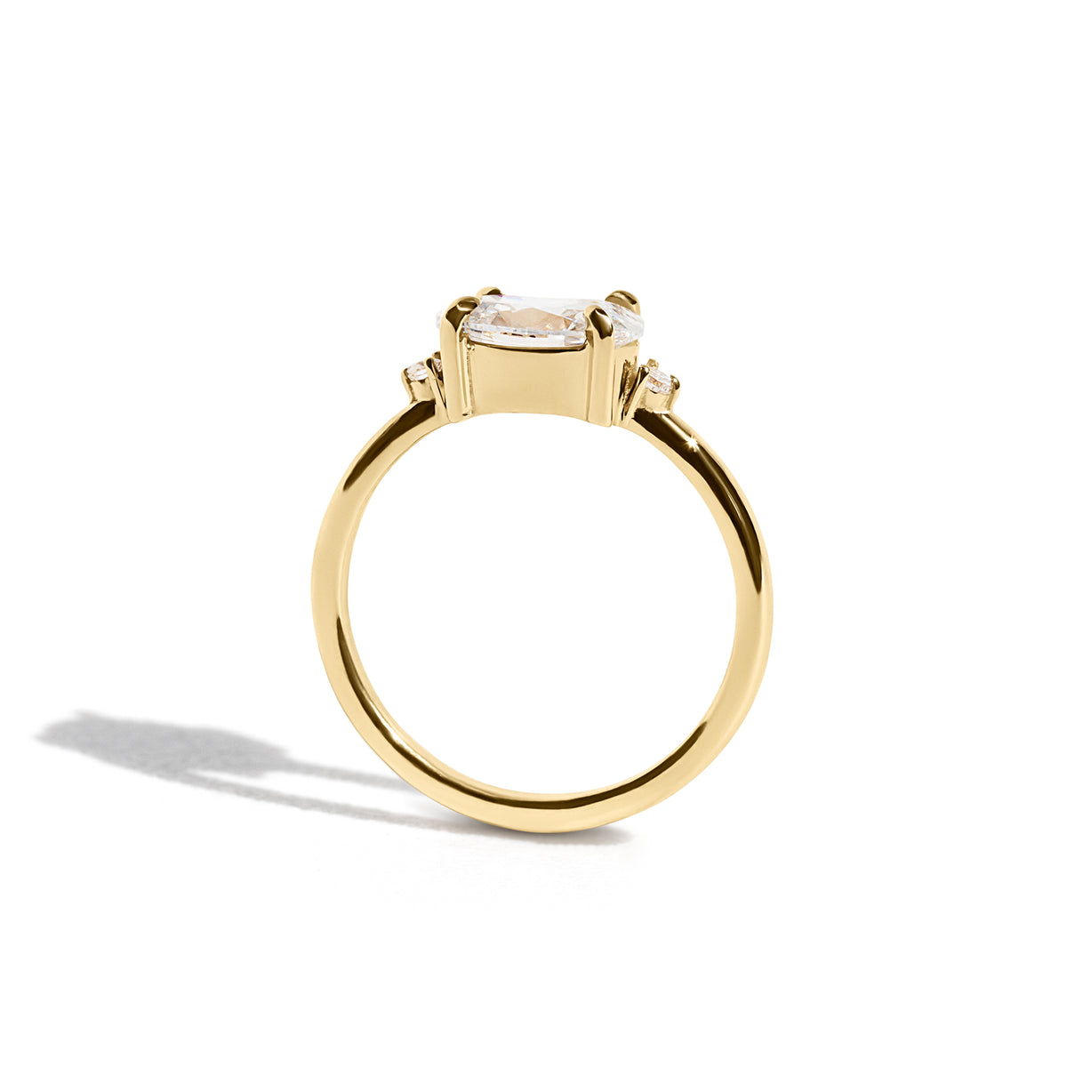 Ella 1ct  East-West Oval Ring-The best-selling Ella Ring has an east-west oval setting that features an oval center diamond or moissanite. Crafted with a timeless and modern style, this ring makes for the perfect engagement ring or anniversary gift.  More carat and color/clarity options are available. Contact us for more information.