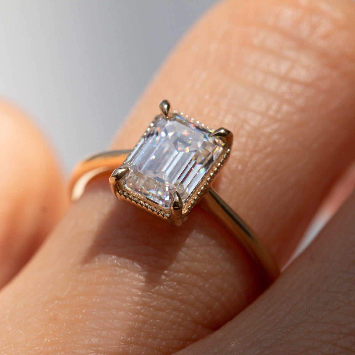 Hera 1.5ct Emerald Cut Solitaire Ring