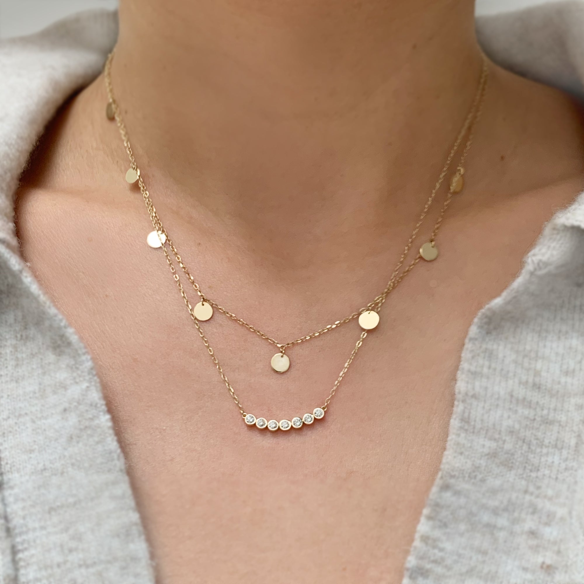 Seven Diamond Necklace