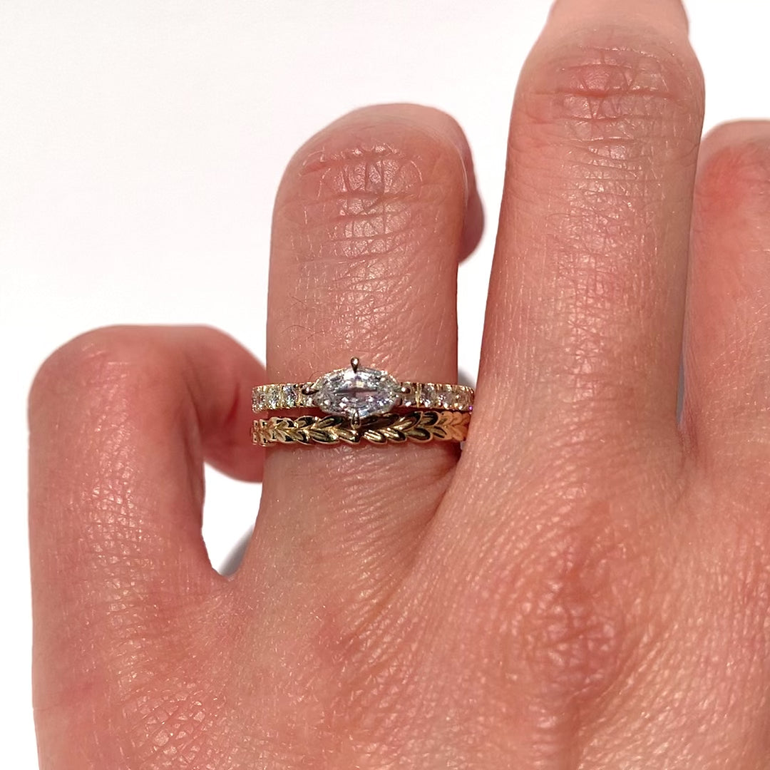 Edith East West Dutch Marquise Diamond Ring