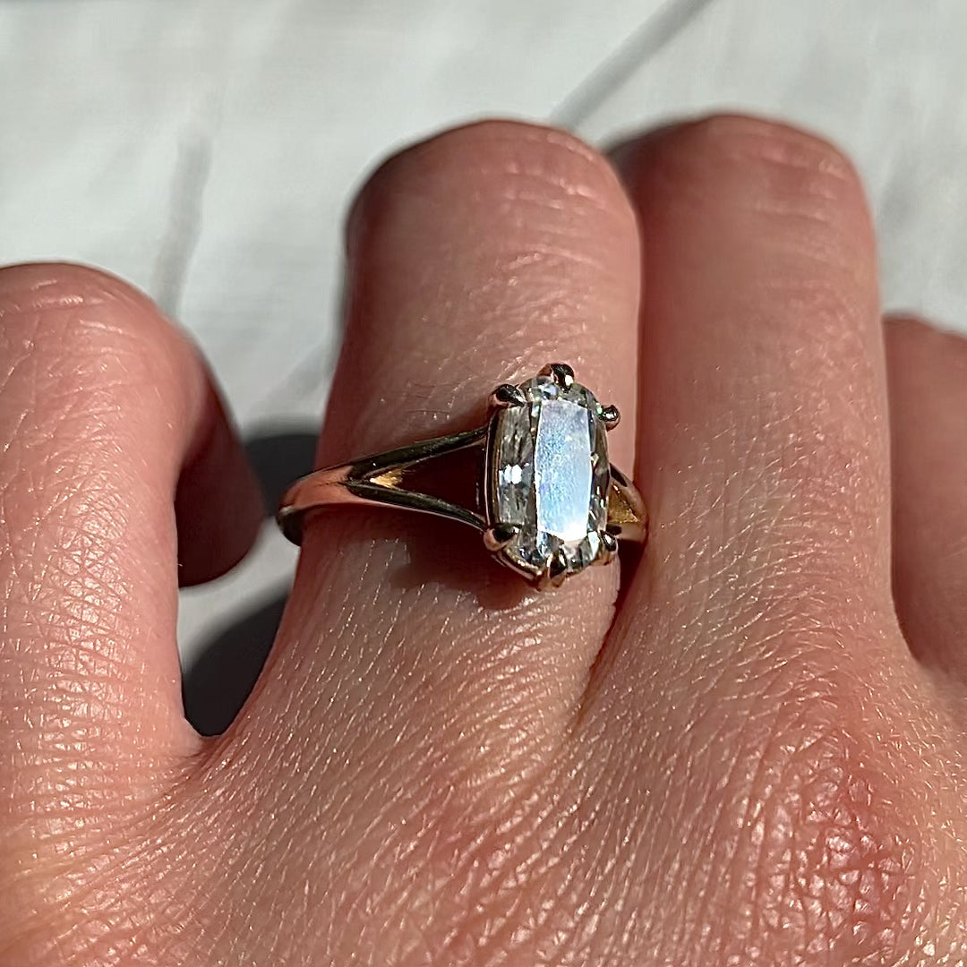 Old mine online cut moissanite