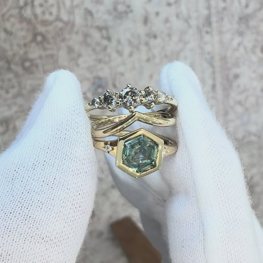 1/2 CT Five Diamond Ring