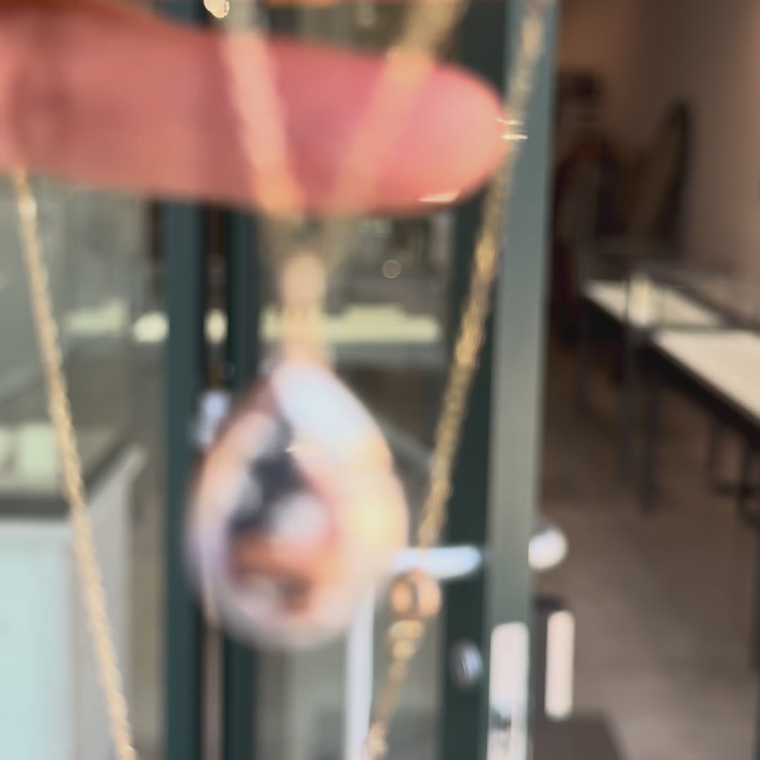Aquamarine Double-Sided Drop Necklace