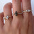 Jamie Park Jewelry | Meadow Dutch Marquise Diamond Ring, Hexagon diamond, olive leaf band