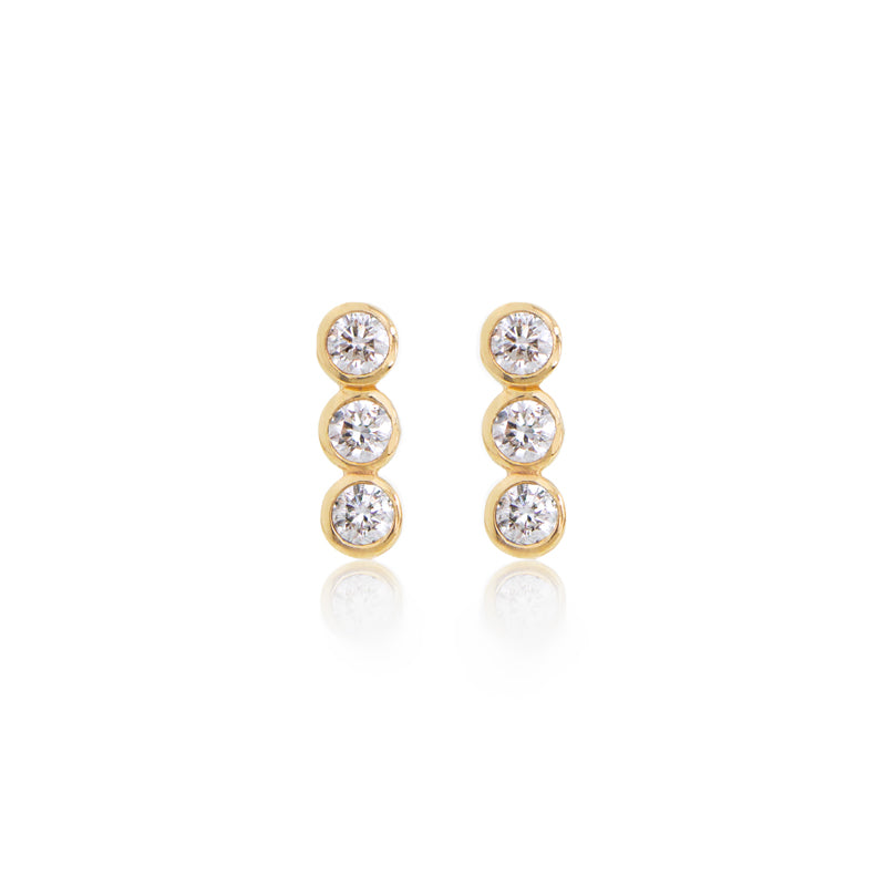 Diamond Bar Earrings