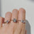 Princess Cut White Sapphire Ring