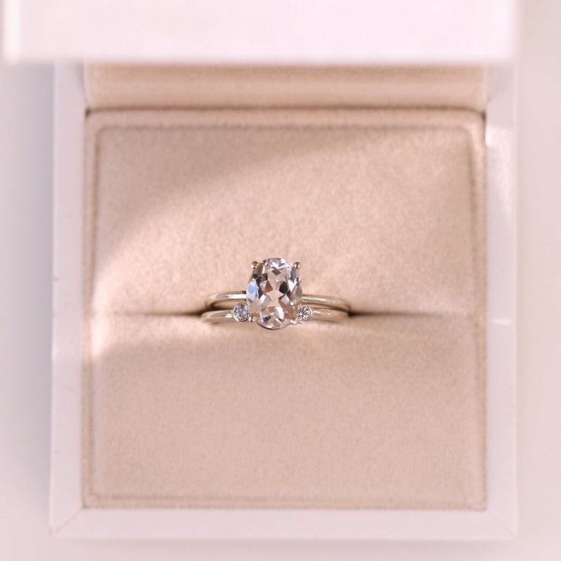 Meridian White Sapphire Ring - KuberBox.com