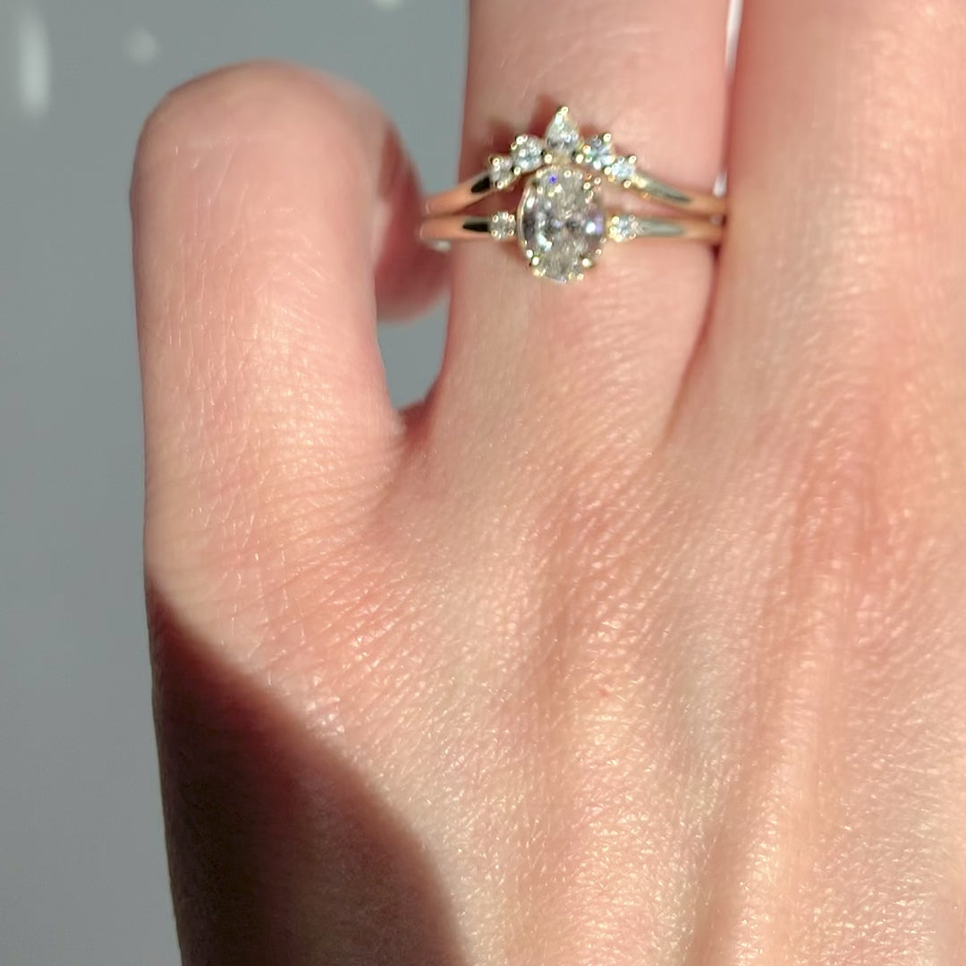 Jordan Pear Cut Diamond Contour Band