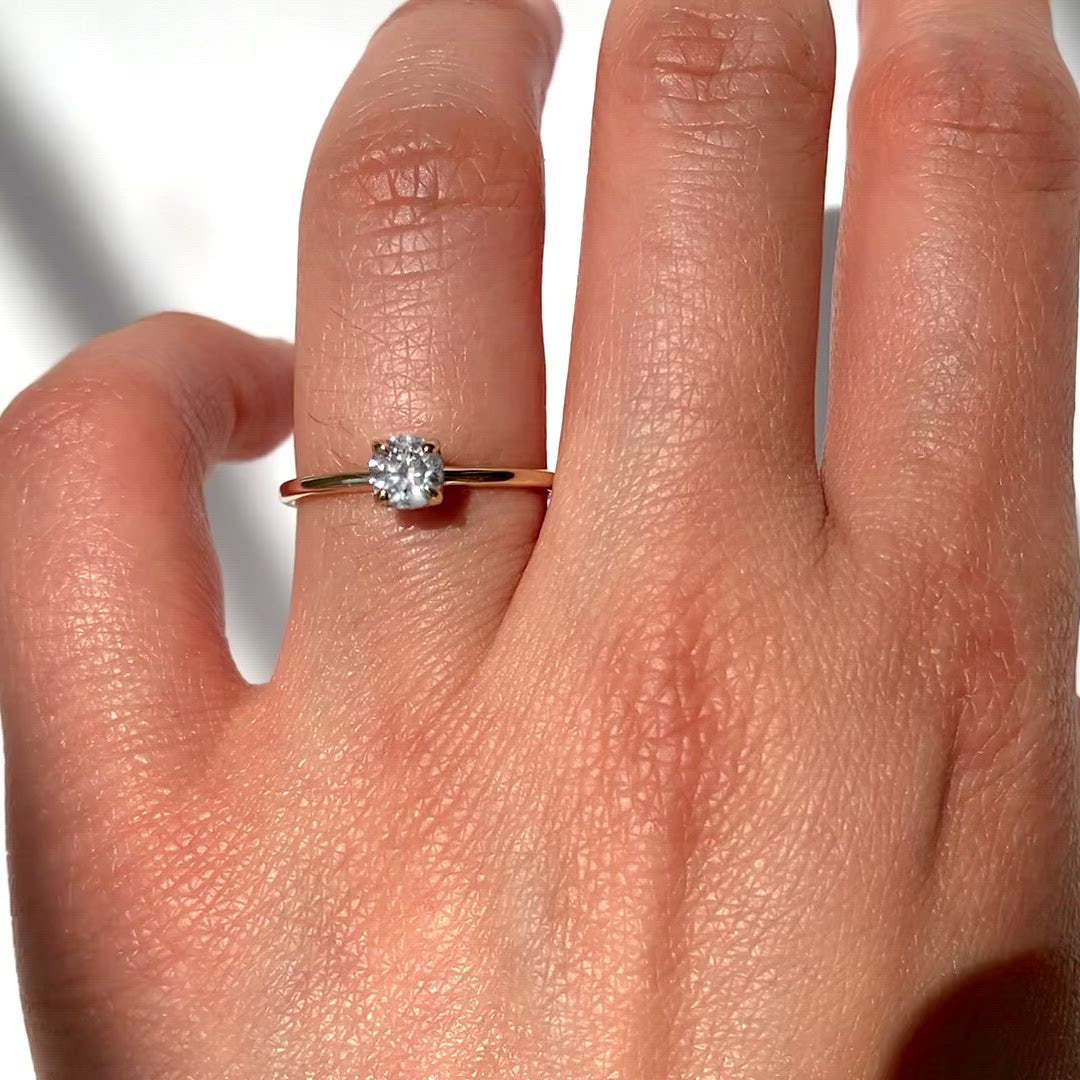 Jamie Park Jewelry - 1/2 ct. Round Salt and Pepper Solitaire Ring