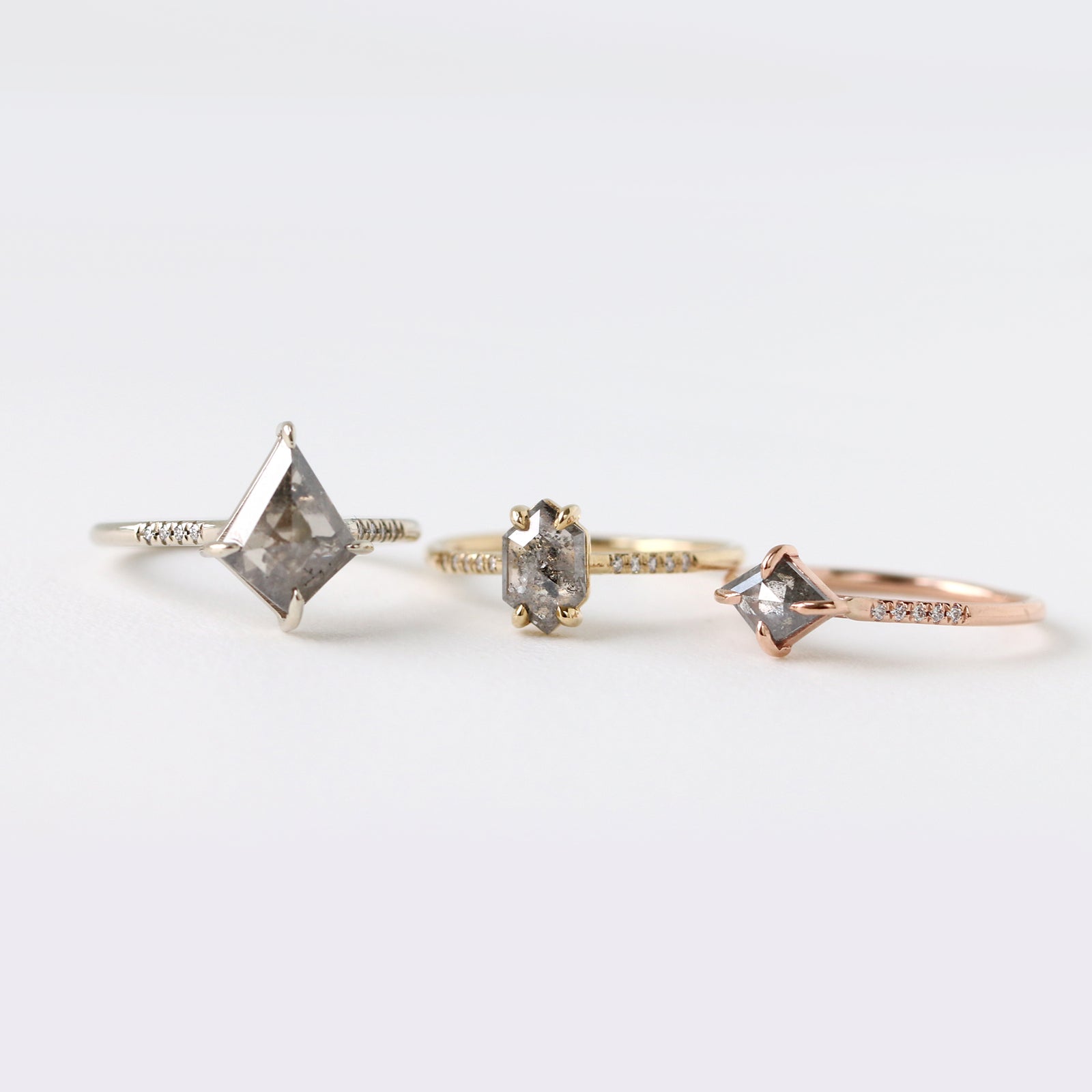 East-West Kite Cut Ava Ring