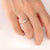 Pear Cut White Sapphire Diamond Ring
