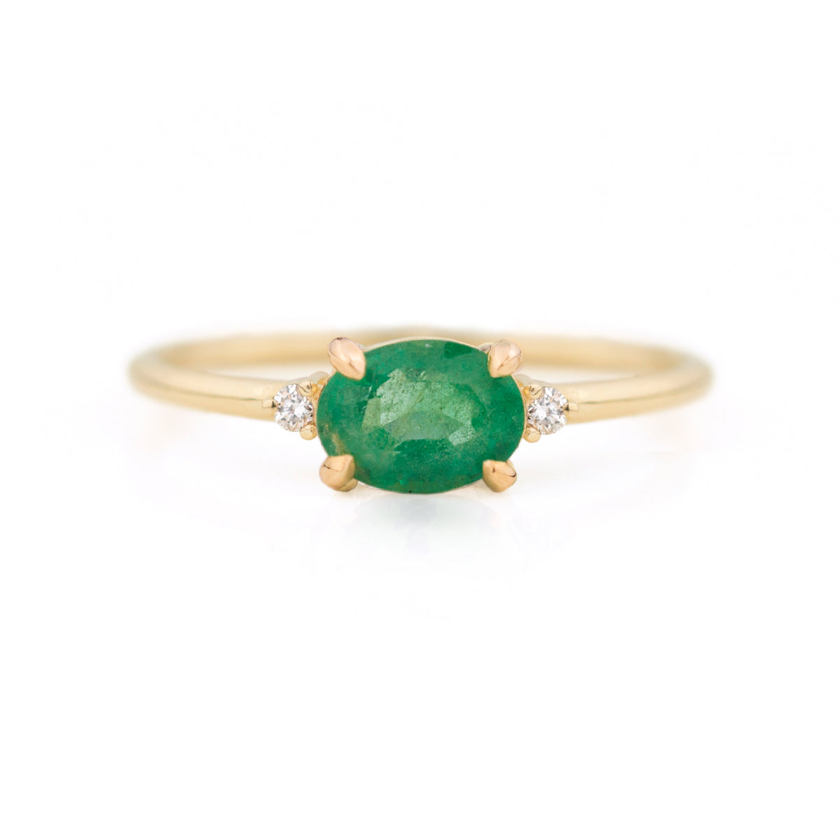 Ella Emerald Diamond Ring by Jamie Park Jewelry