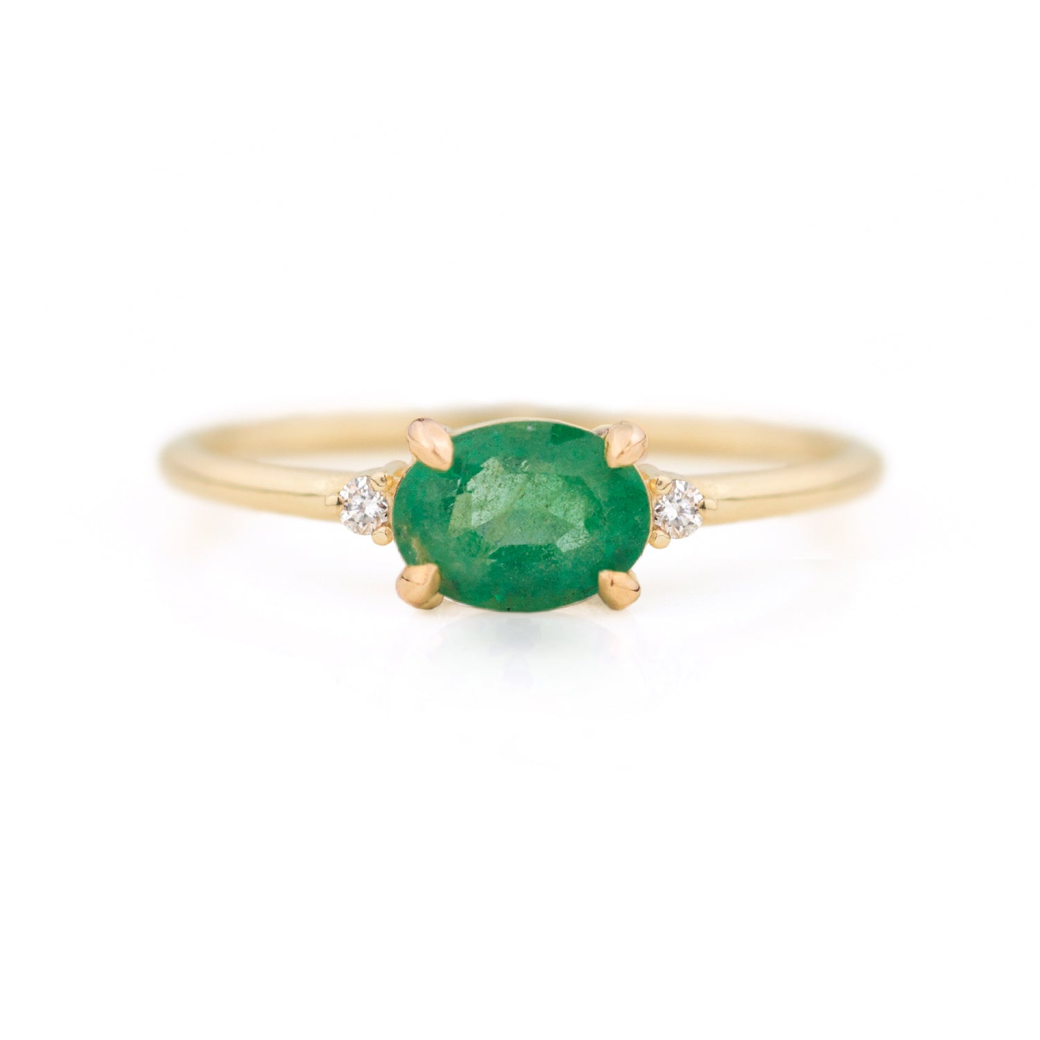Ella Emerald Diamond Ring by Jamie Park Jewelry
