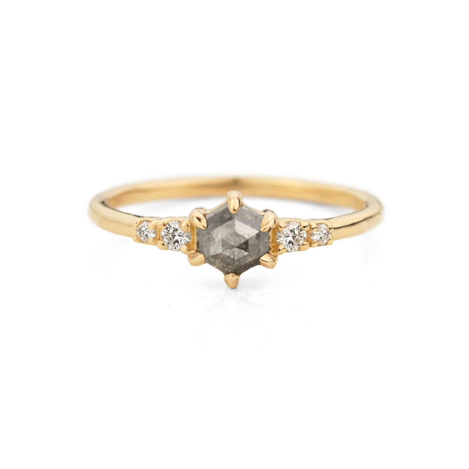 Pippa Hexagon Diamond Ring | Jamie Park Jewelry 